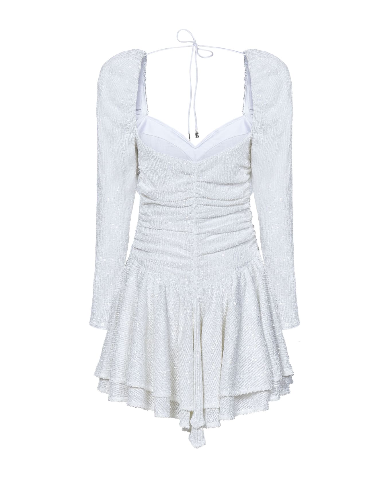 Rotate by Birger Christensen Rotate Birger Christensen Mini Dress - White ワンピース＆ドレス