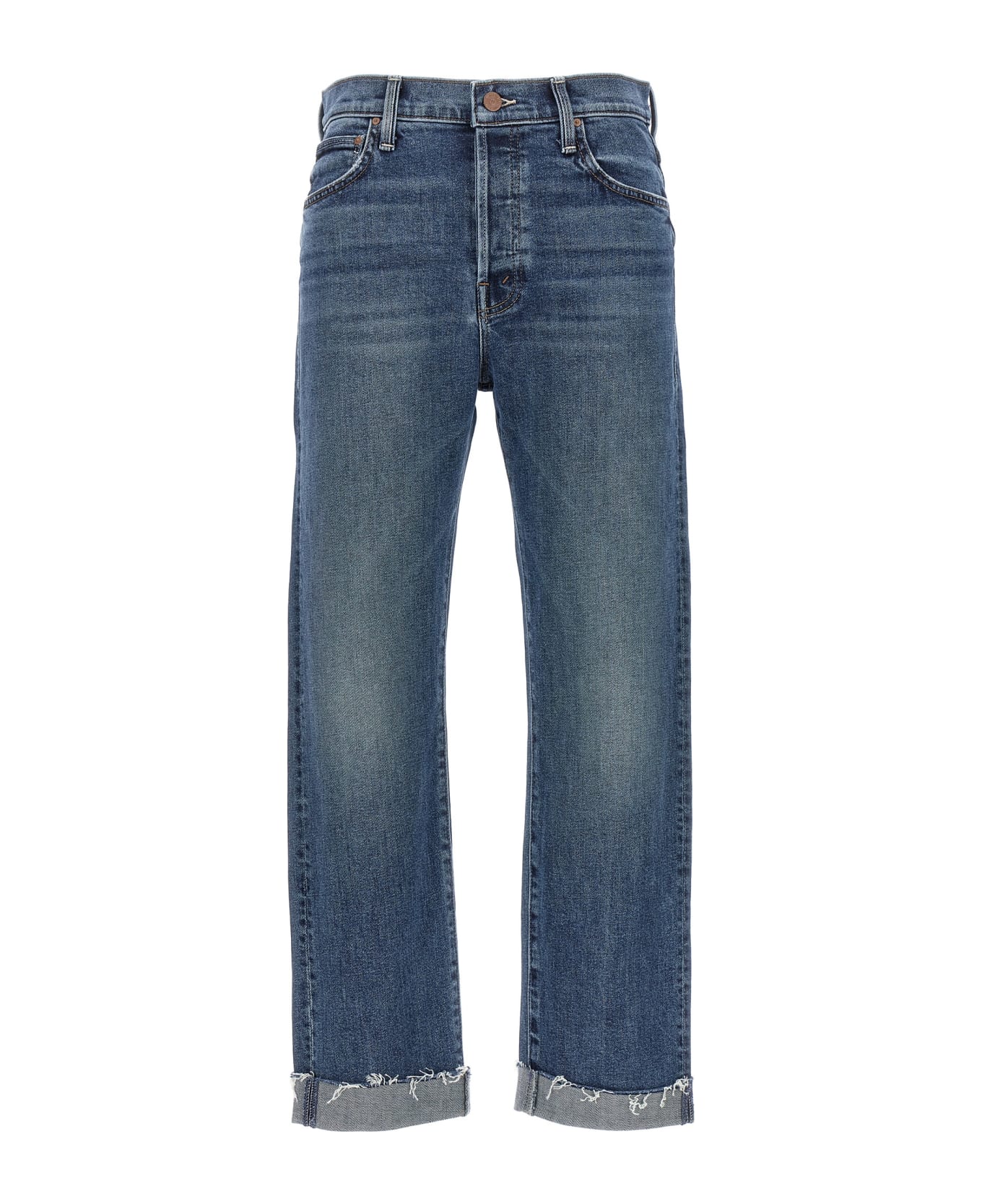 Mother 'the Scrapper Cuff Ankle Fray' Jeans - Blue デニム