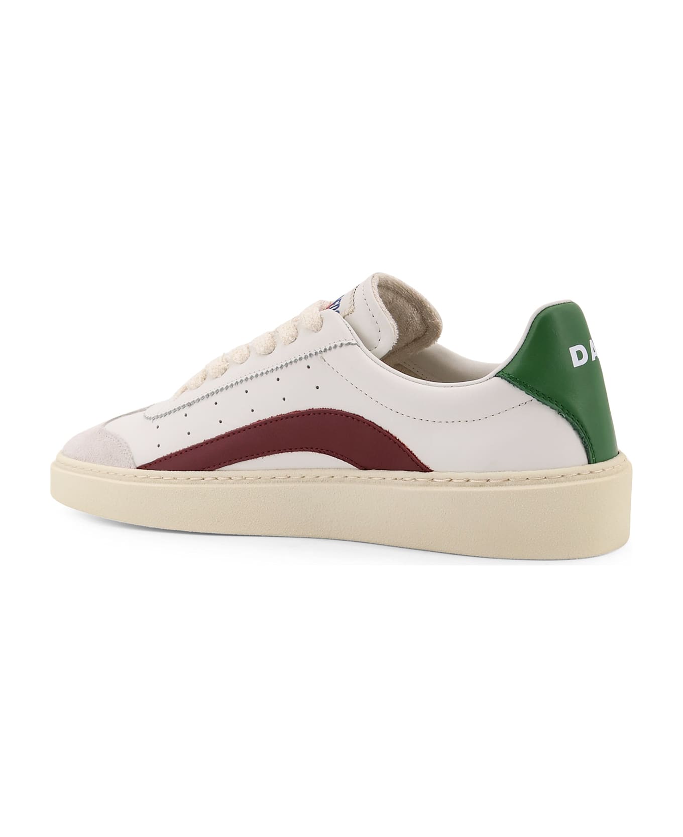 Dsquared2 Rider Leather Low-top Sneakers - Panna vino smeraldo