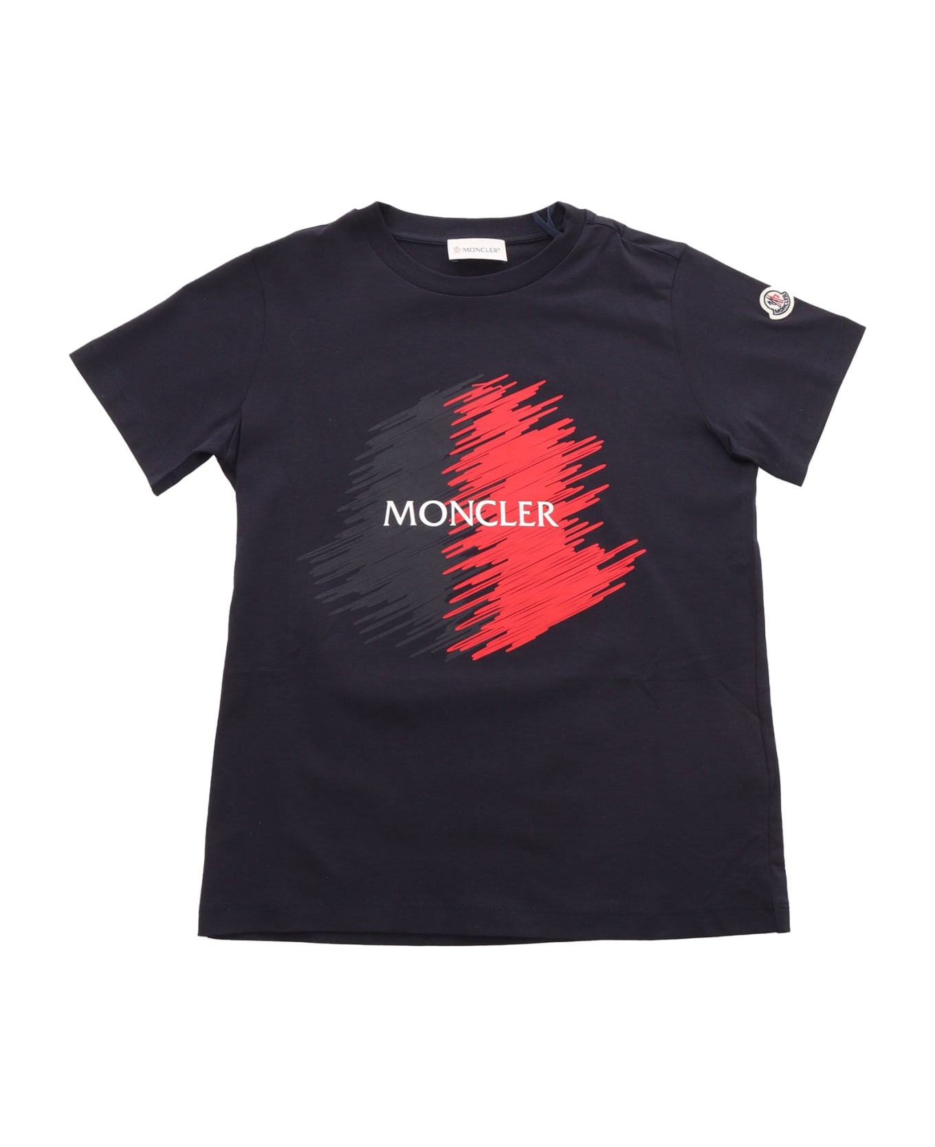 Moncler Blue T-shirt With Logo - BLUE Tシャツ＆ポロシャツ