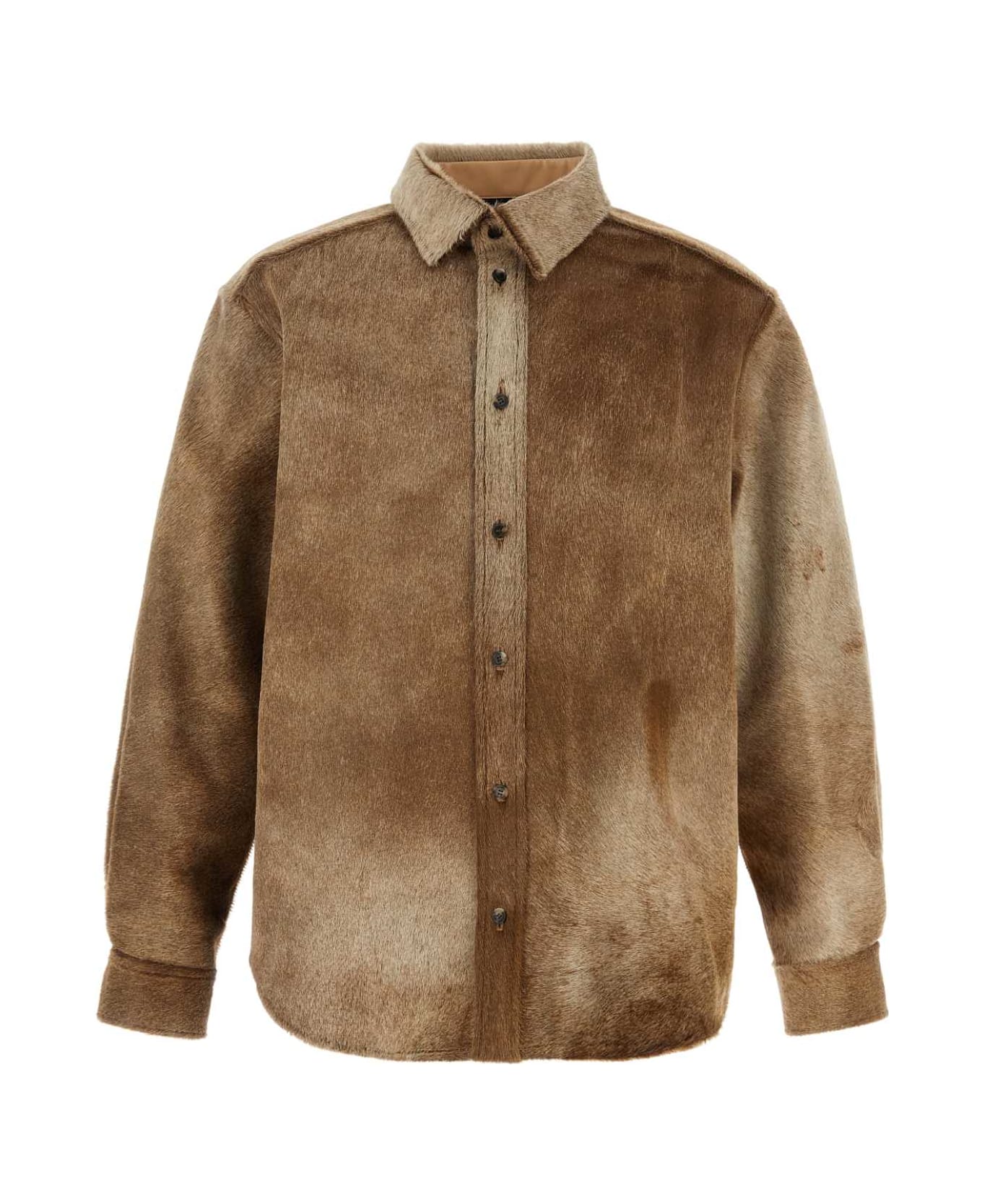 Loewe Brown Calf Hair Shirt - ICE