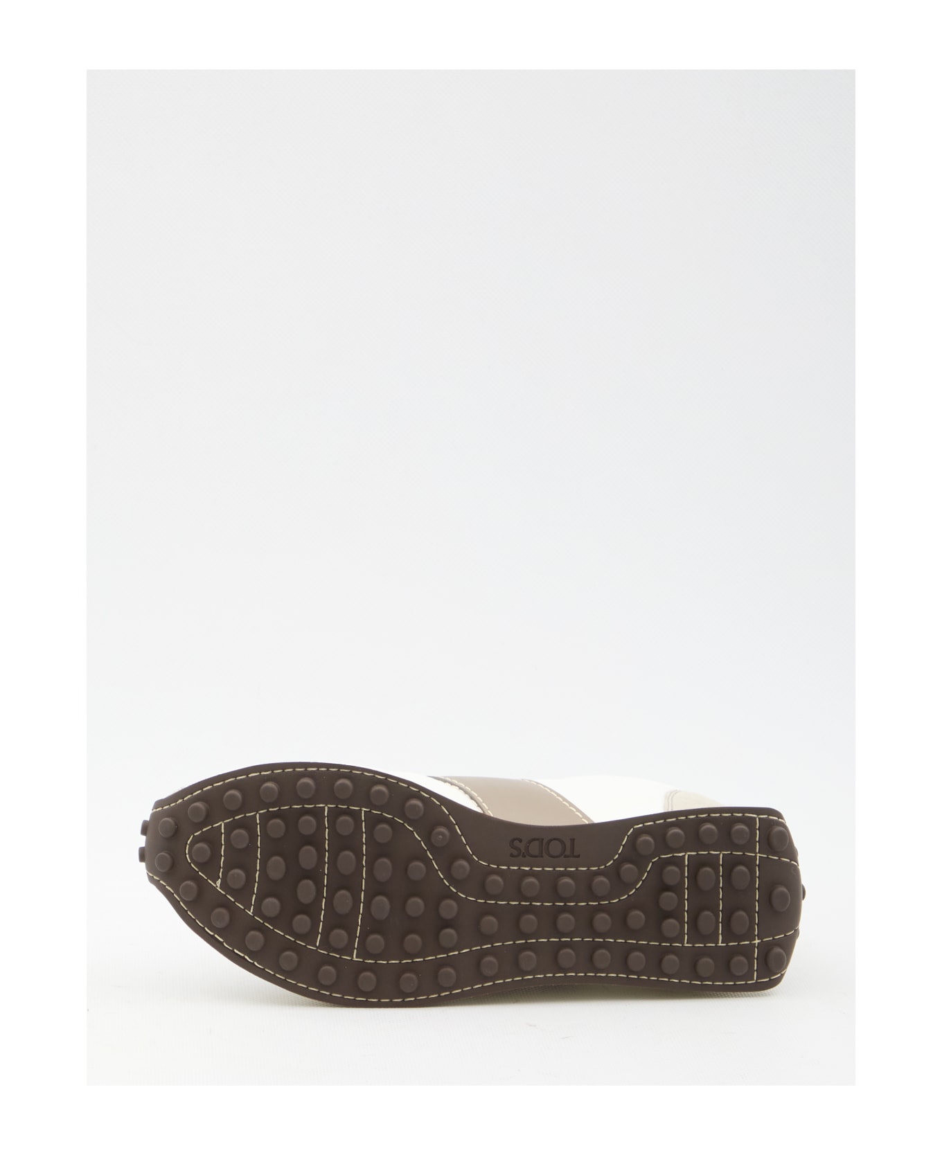 Tod's Sneakers In Leather And Technical Fabric - WHITE