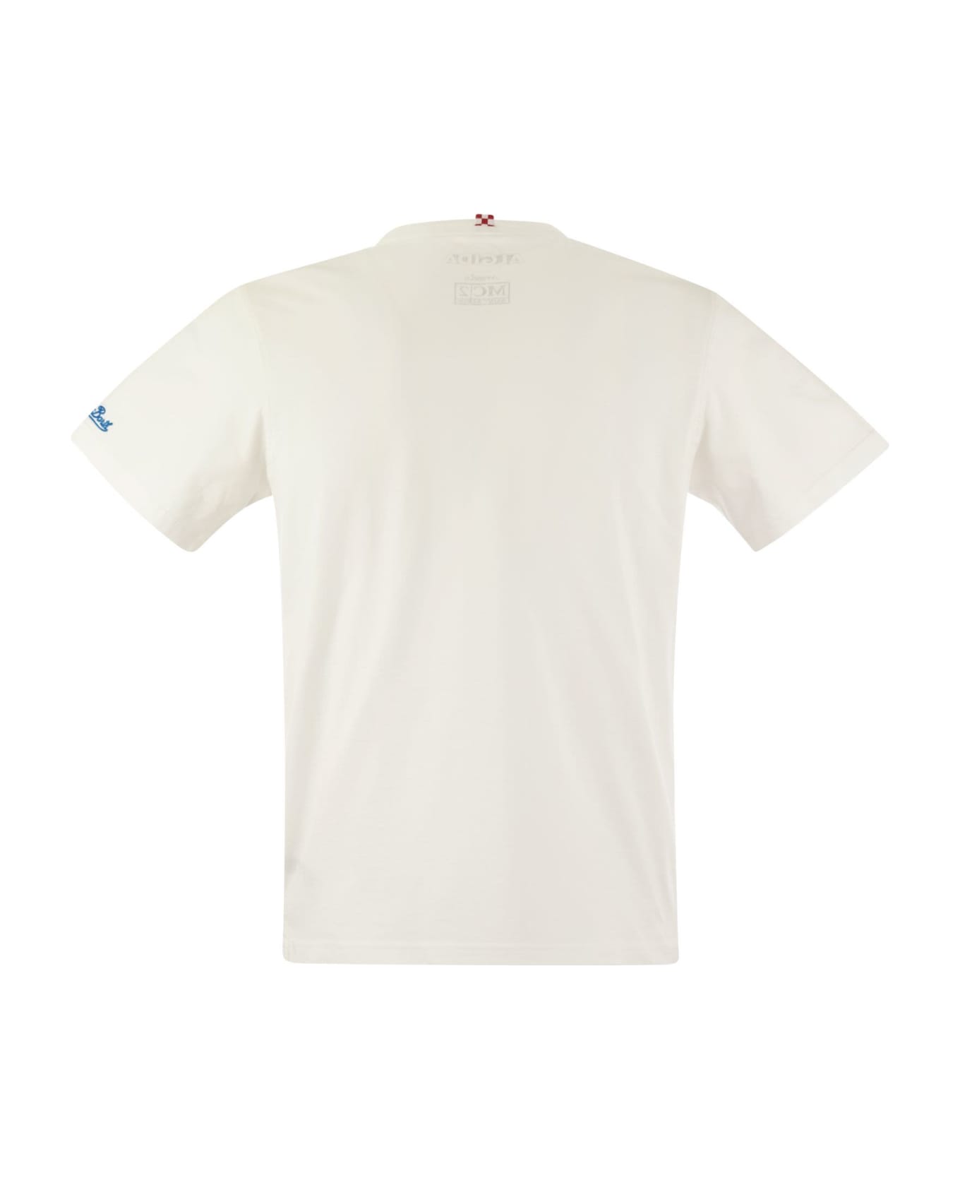 MC2 Saint Barth Austin - T-shirt With Embroidery On Chest Algida Limited Edition - White