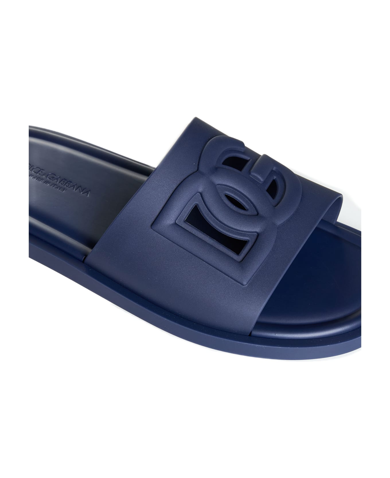 Dolce & Gabbana Sandal With Logo - blue その他各種シューズ