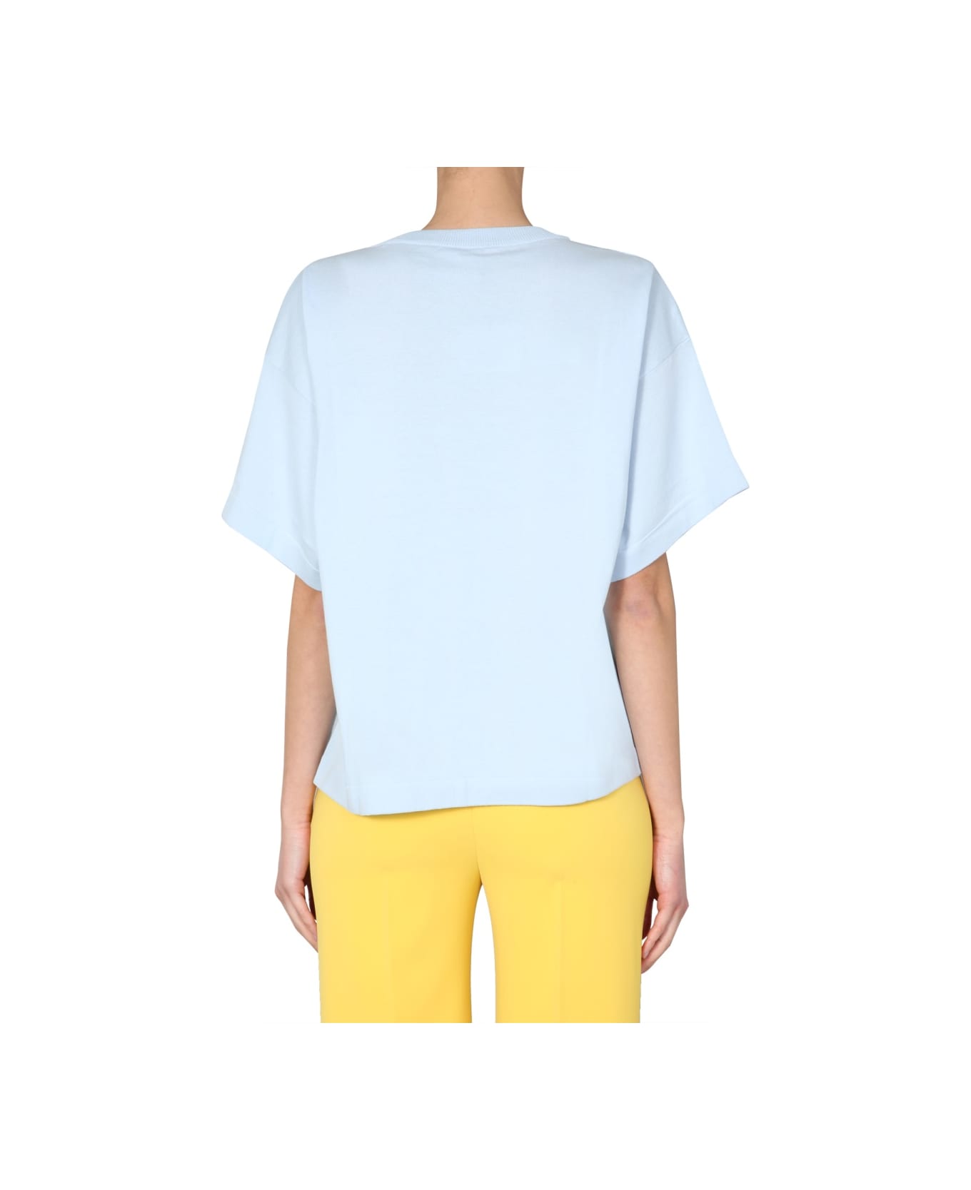 Boutique Moschino Round Neck T-shirt - BABY BLUE
