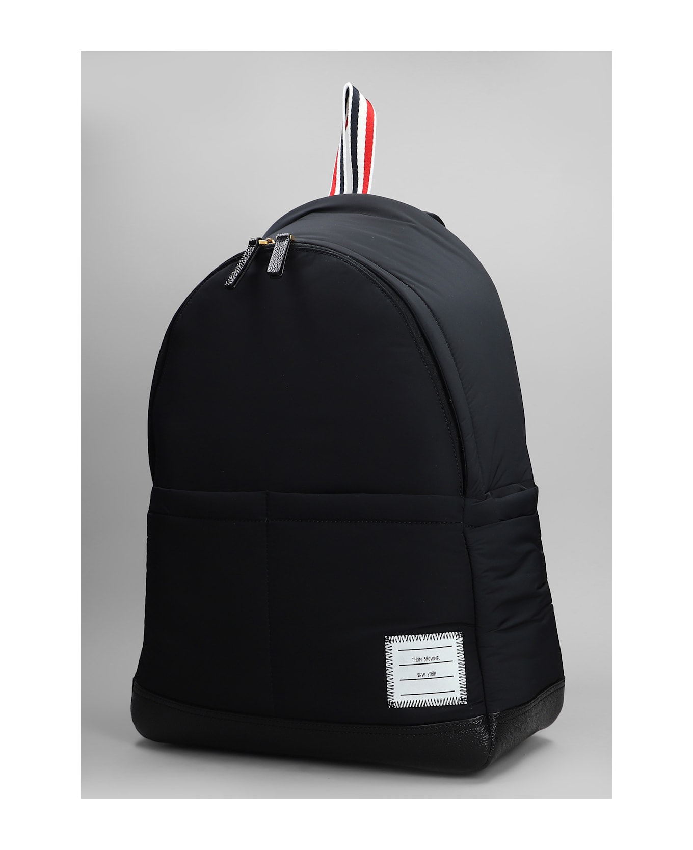 Thom Browne Backpack In Black Polyester - black