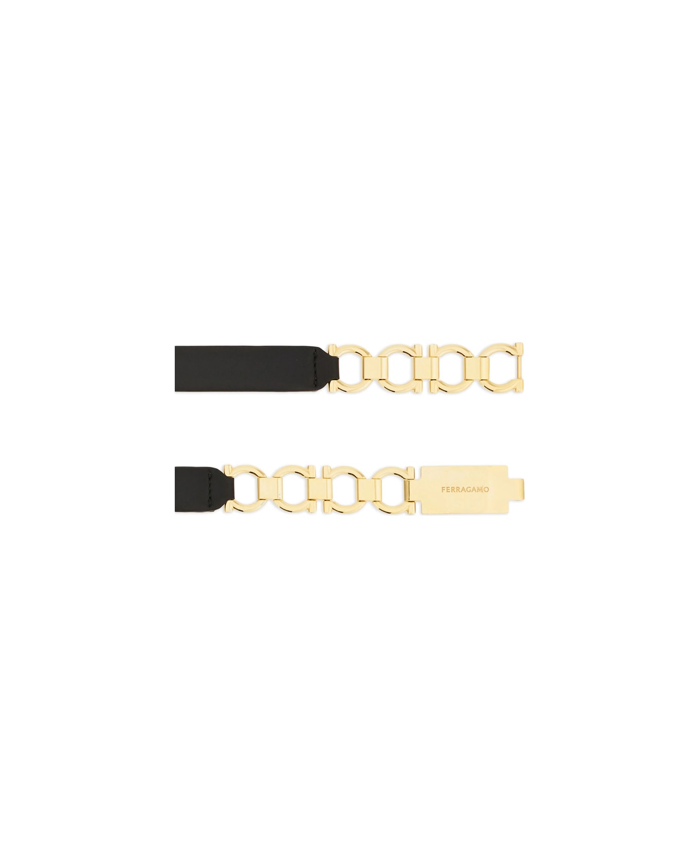 Ferragamo Belt - BLACK/GOLD