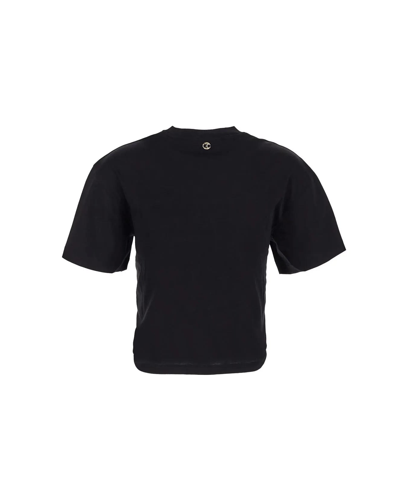 Paco Rabanne Cotton Cropped T-shirt - Nero Tシャツ