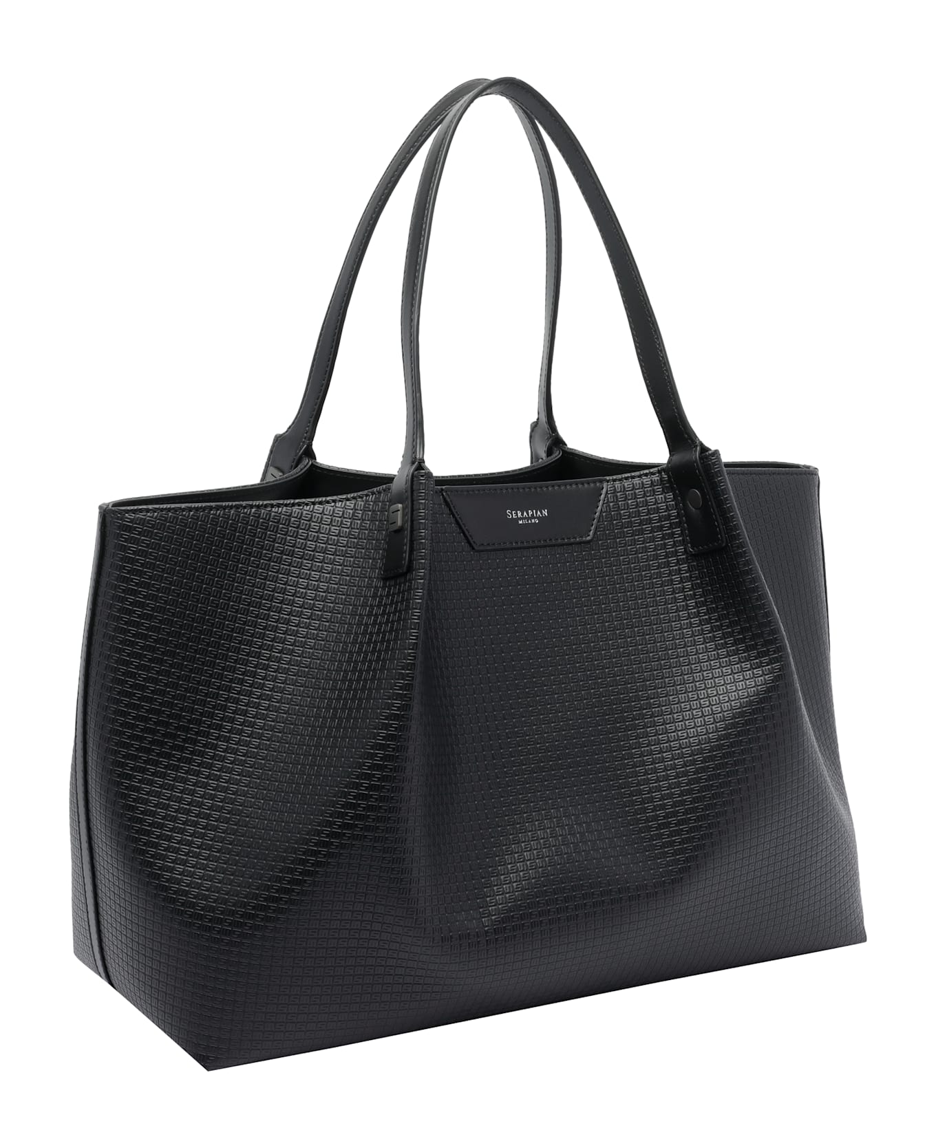 Serapian Stepan Secret Shoulder Bag - Black