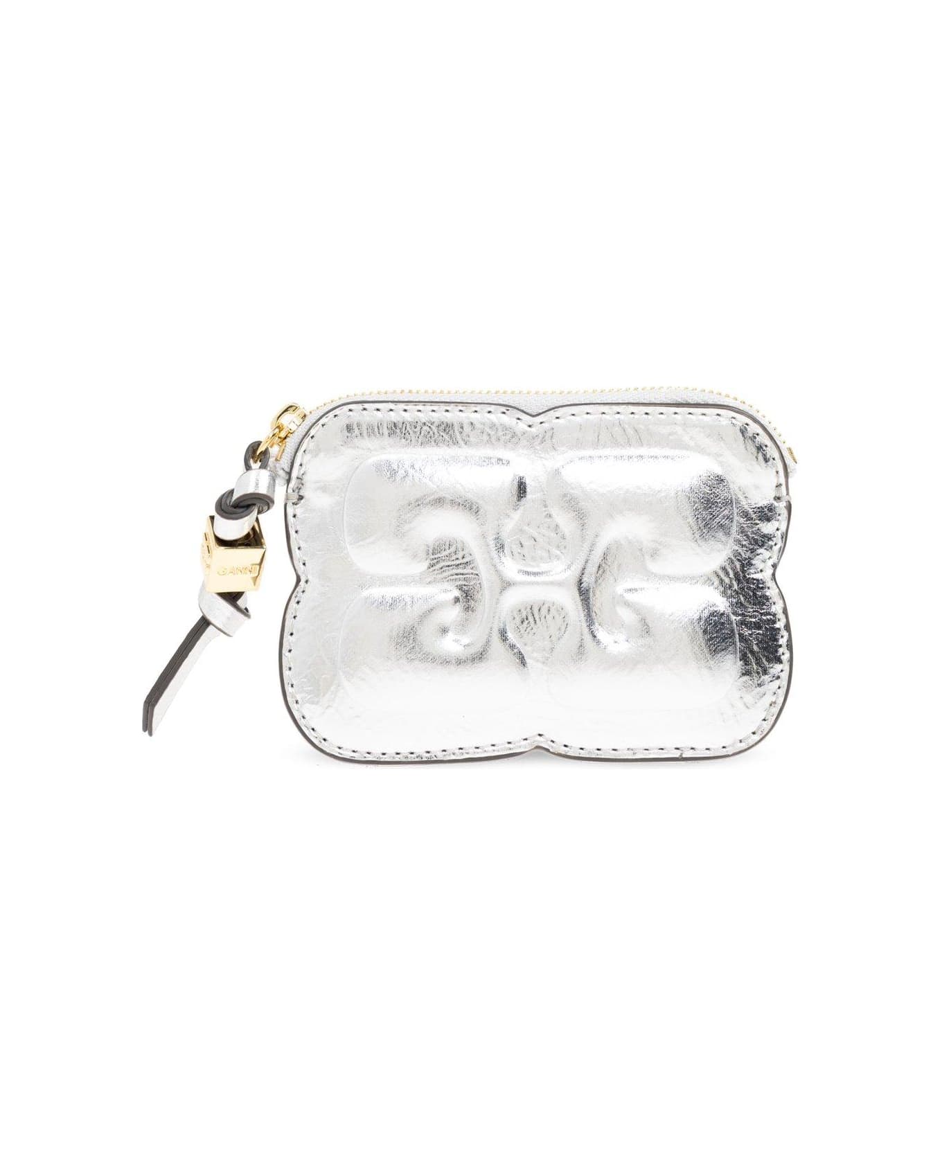 ★Ganni★ Ganibu llic Card Holder Silver A6596018 A65960 Ganni Silver Bou Card Holder | Liberty