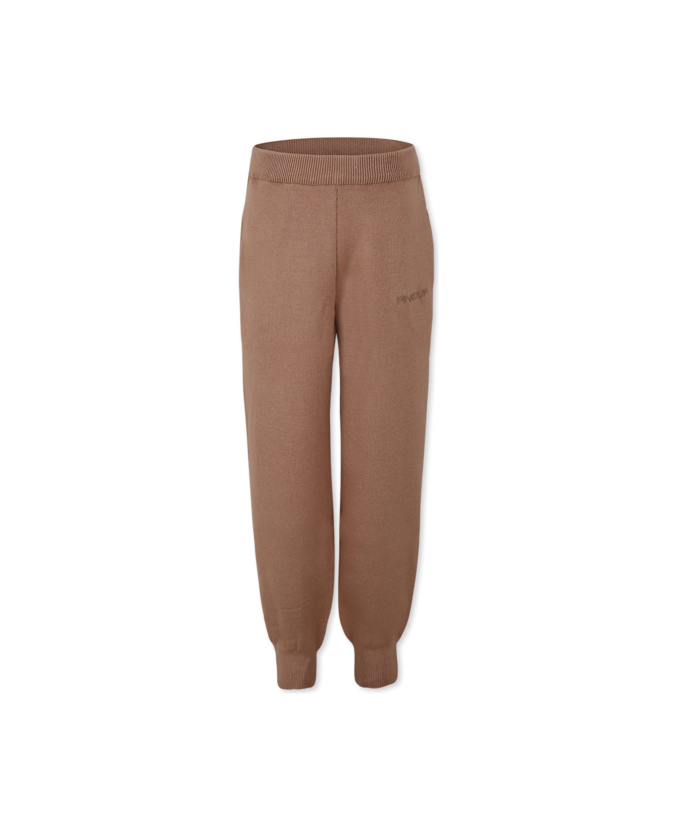 Pinko Brown Trousers For Girl With Logo - Brown