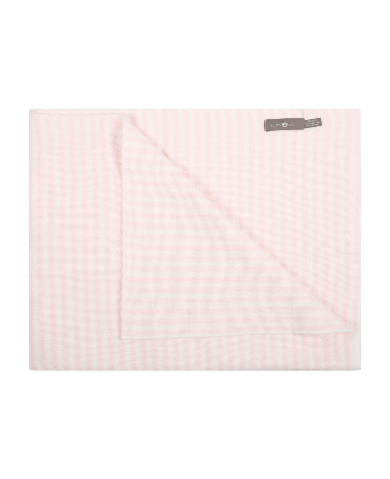Little Bear Multicolor Blanket For Baby Girl - Pink