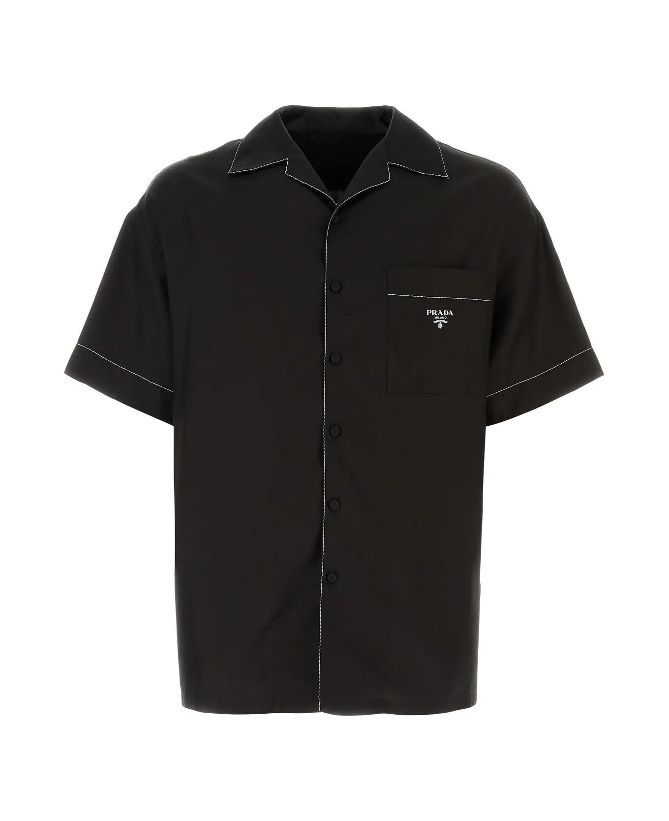 Prada Black Silk Shirt
