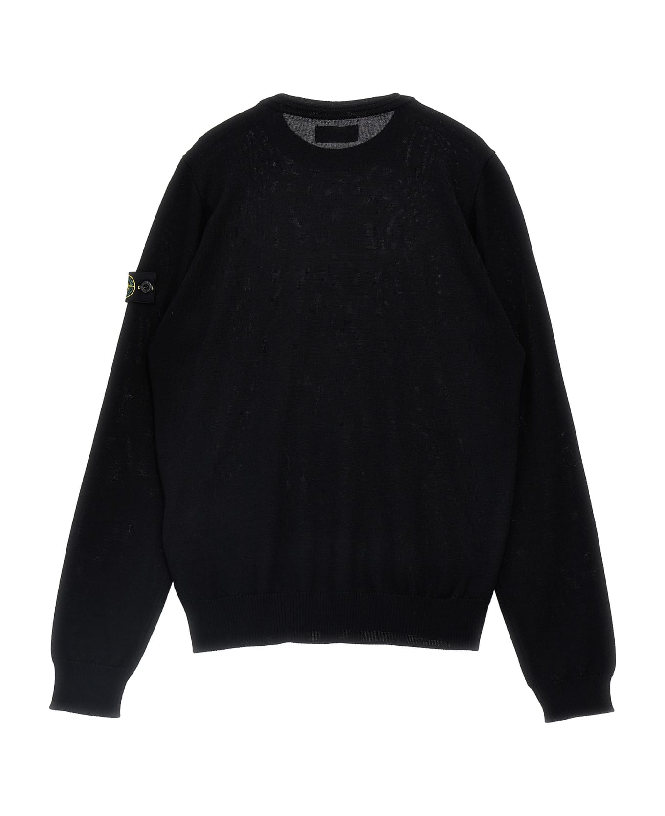 Stone Island Junior Logo Patch Sweater - Black  