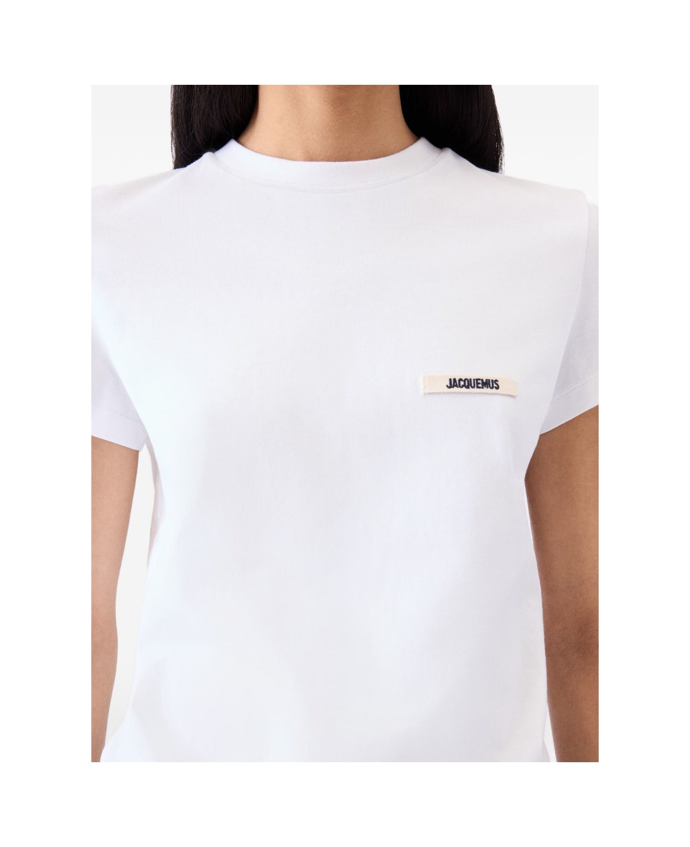 Jacquemus Le T-shirt Gros Grain - White