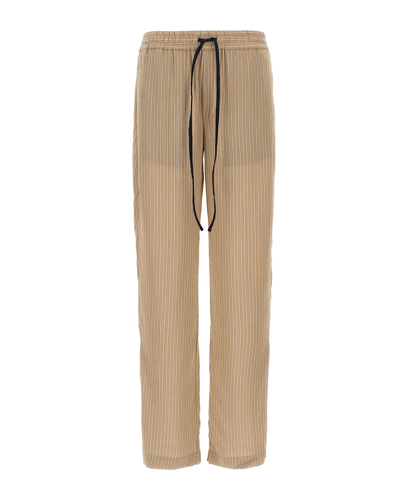 Victoria Beckham 
pleat Detail Pyjama
 Pants - Brown
