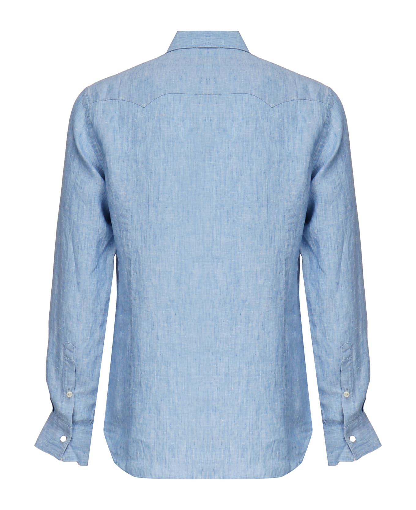 MC2 Saint Barth Greg Linen Shirt - Blue