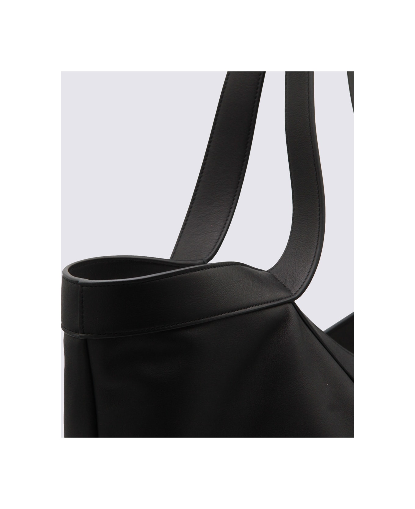 Saint Laurent Black Leather Big Tote Y Bag - Black