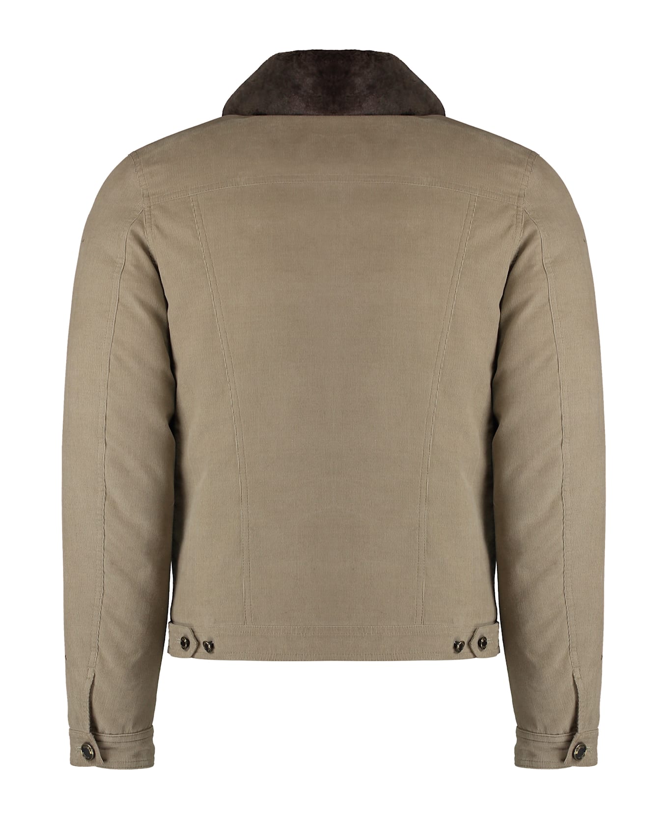 Moorer Taburno Padded Velvet Jacket - Beige