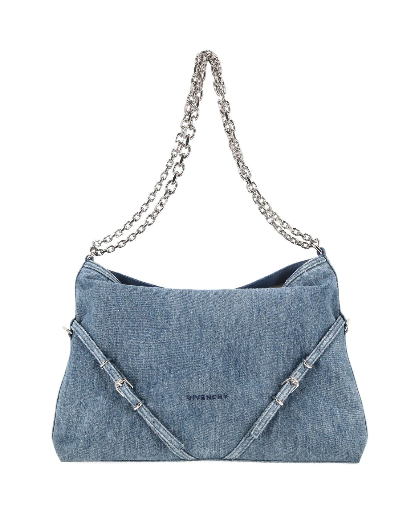 Givenchy Medium Voyou Shoulder Bag - Clear Blue