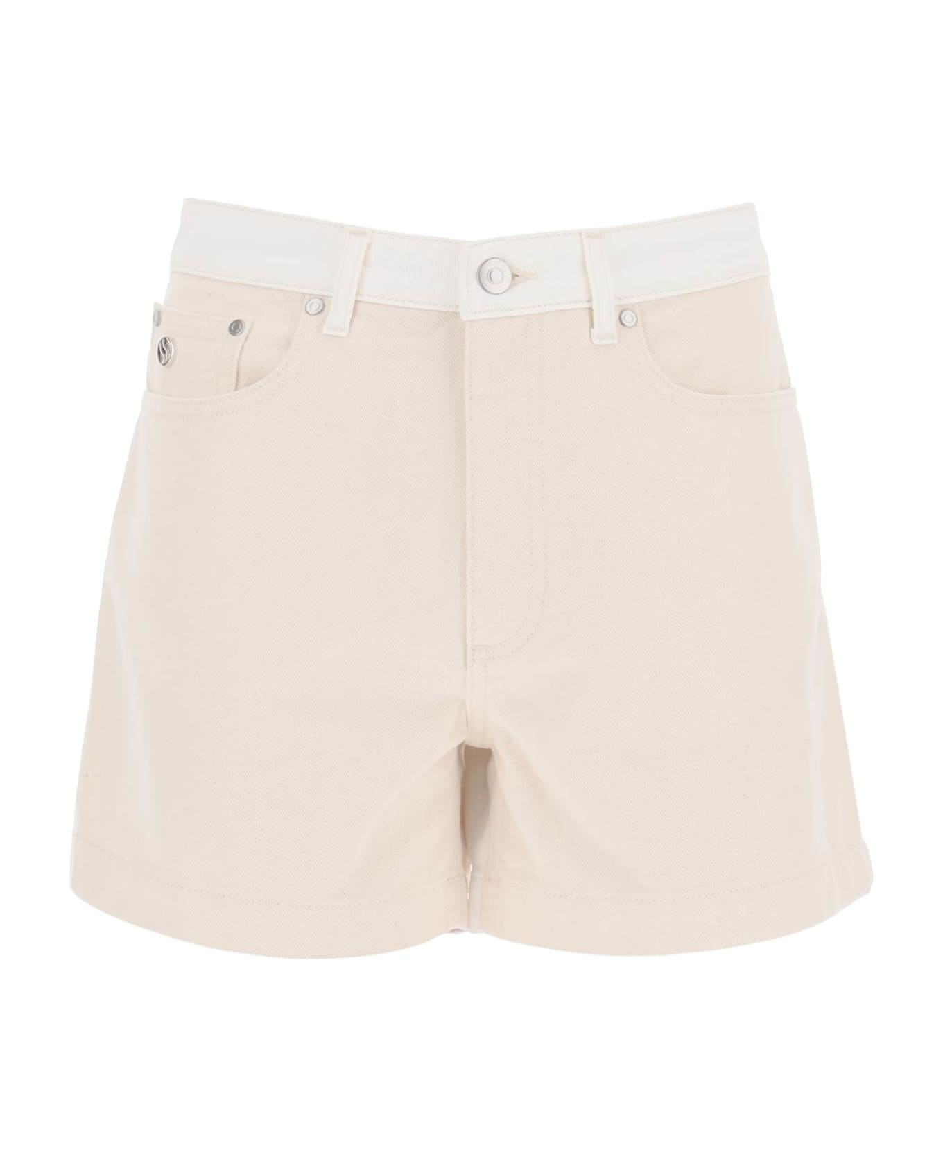 Stella McCartney Banana Denim Shorts - WHITEECRU (White) ショートパンツ