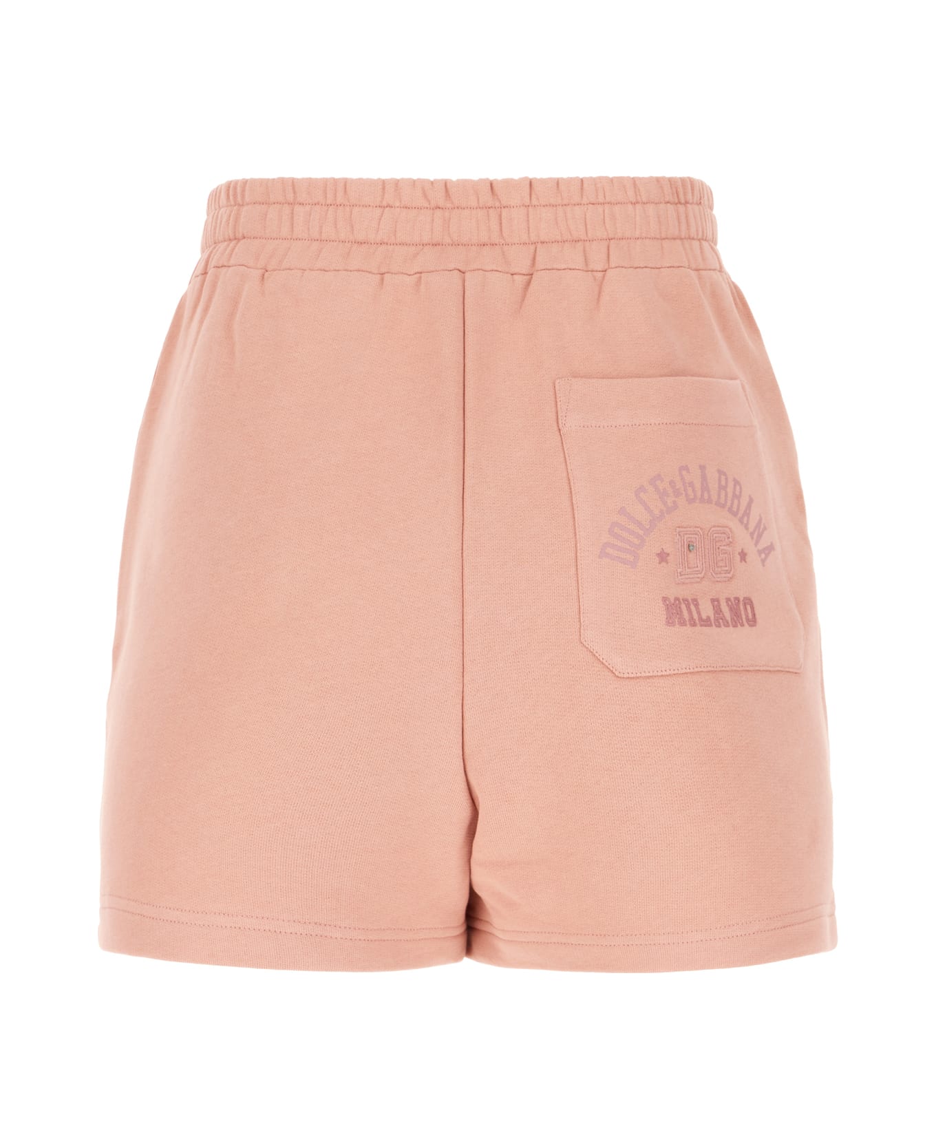 Dolce & Gabbana Pink Cotton Shorts - ROSA POLVERE CHIARO