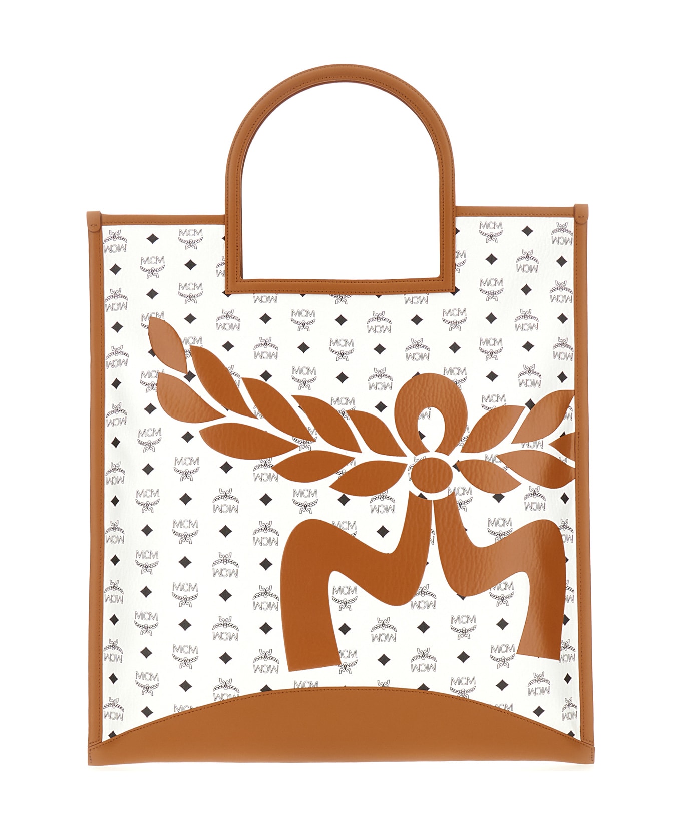 MCM Printed Canvas Shopping Bag - WT