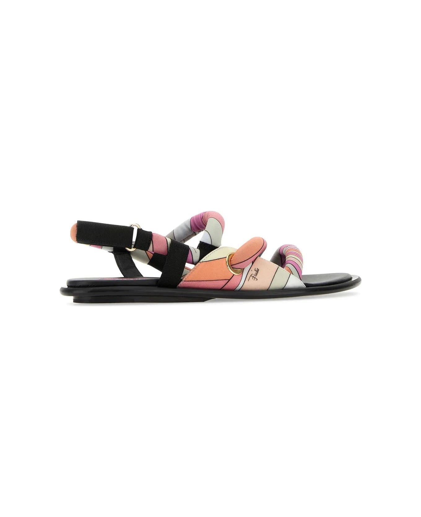Pucci Printed Fabric Lee Sandals - Pink