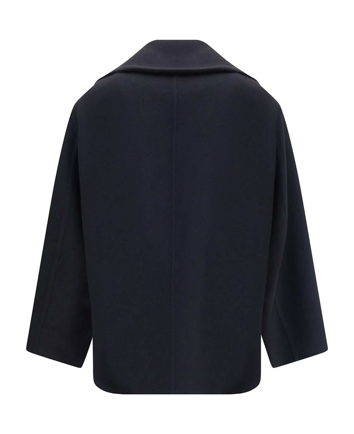 Saint Laurent Caban Coat - BLACK