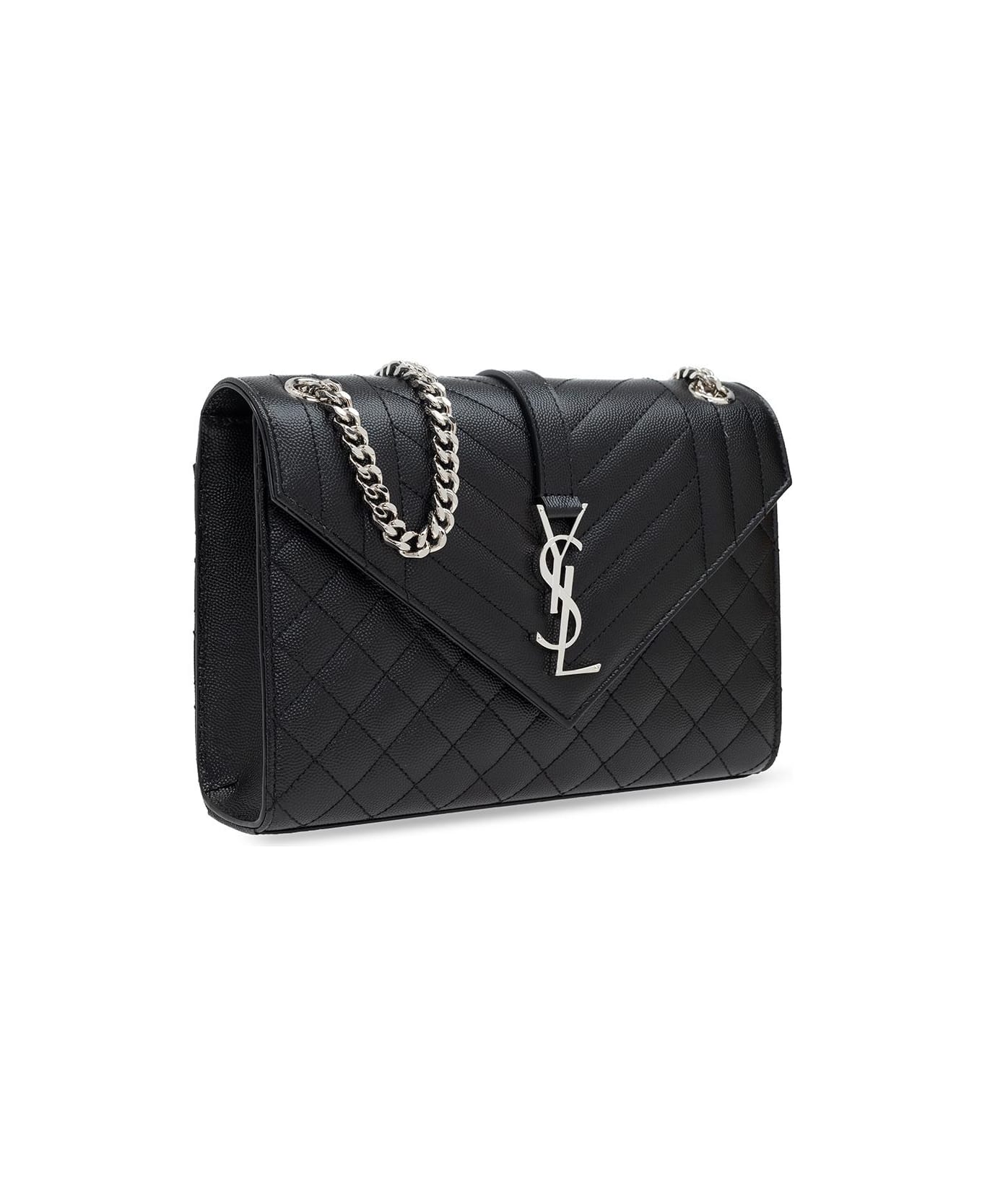 Saint Laurent Envelope Shoulder Bag - Black