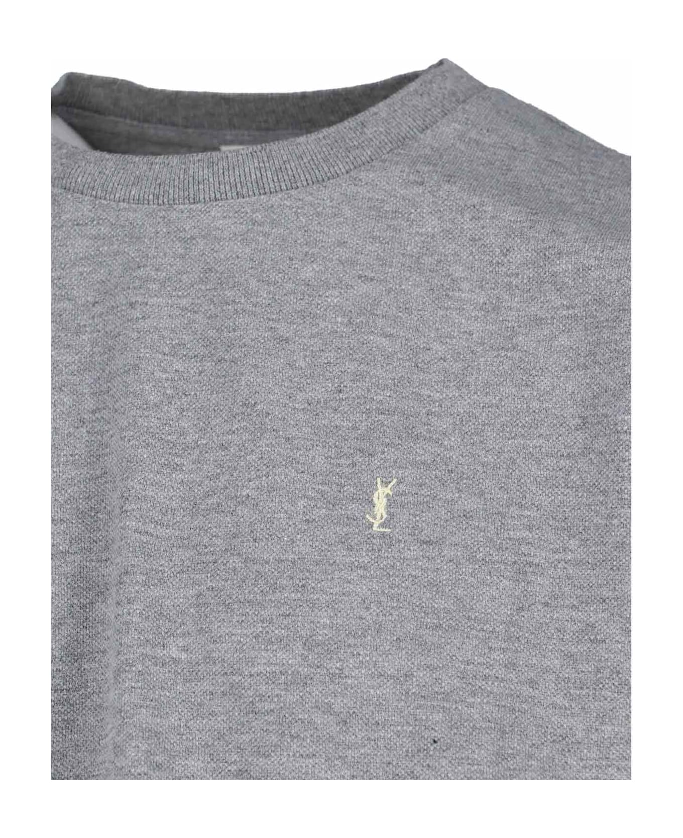 Saint Laurent 
cassandre
 T-shirt - GREY