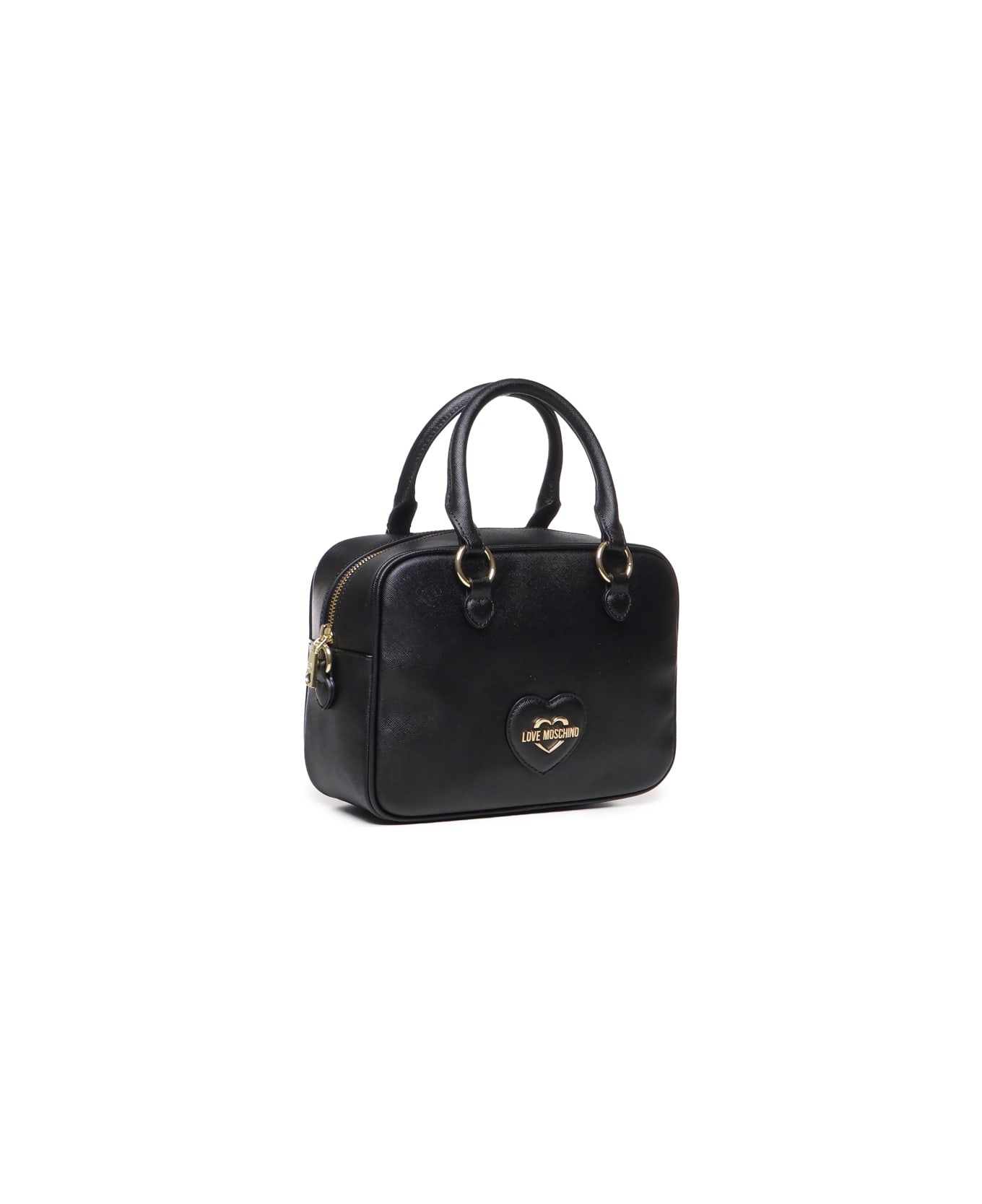 Love Moschino Tote Bag With Logo Plaque - Black トートバッグ