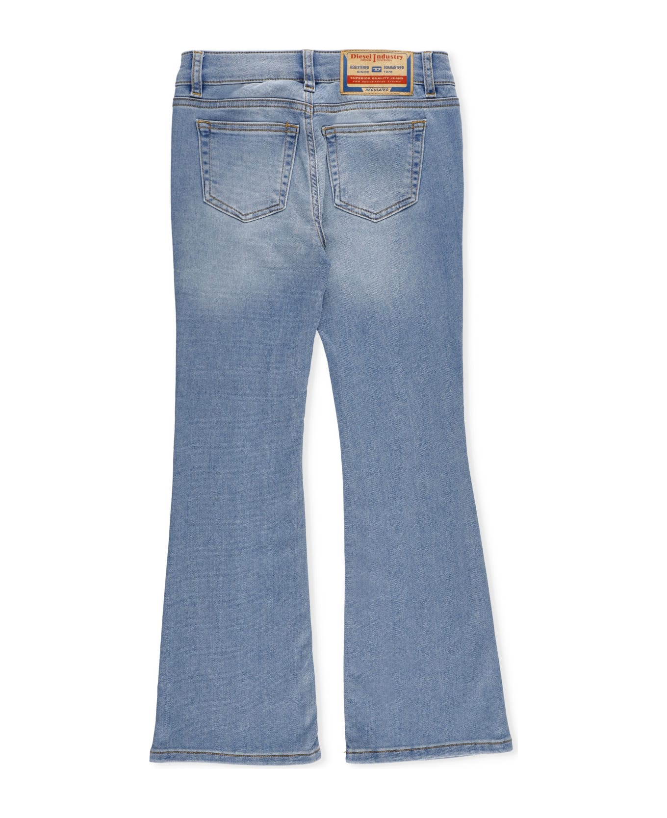 Diesel Cotton Flared Jeans - Light Blue