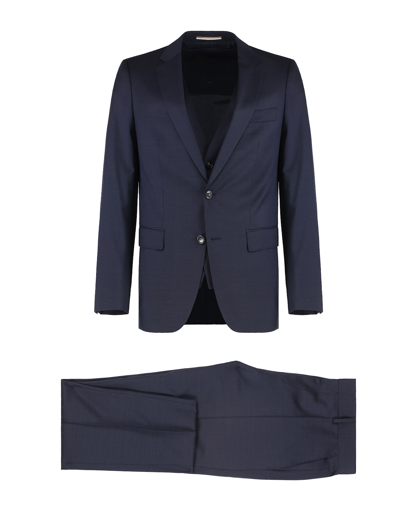 Hugo Boss Stretch Wool Three-pieces Suit - blue