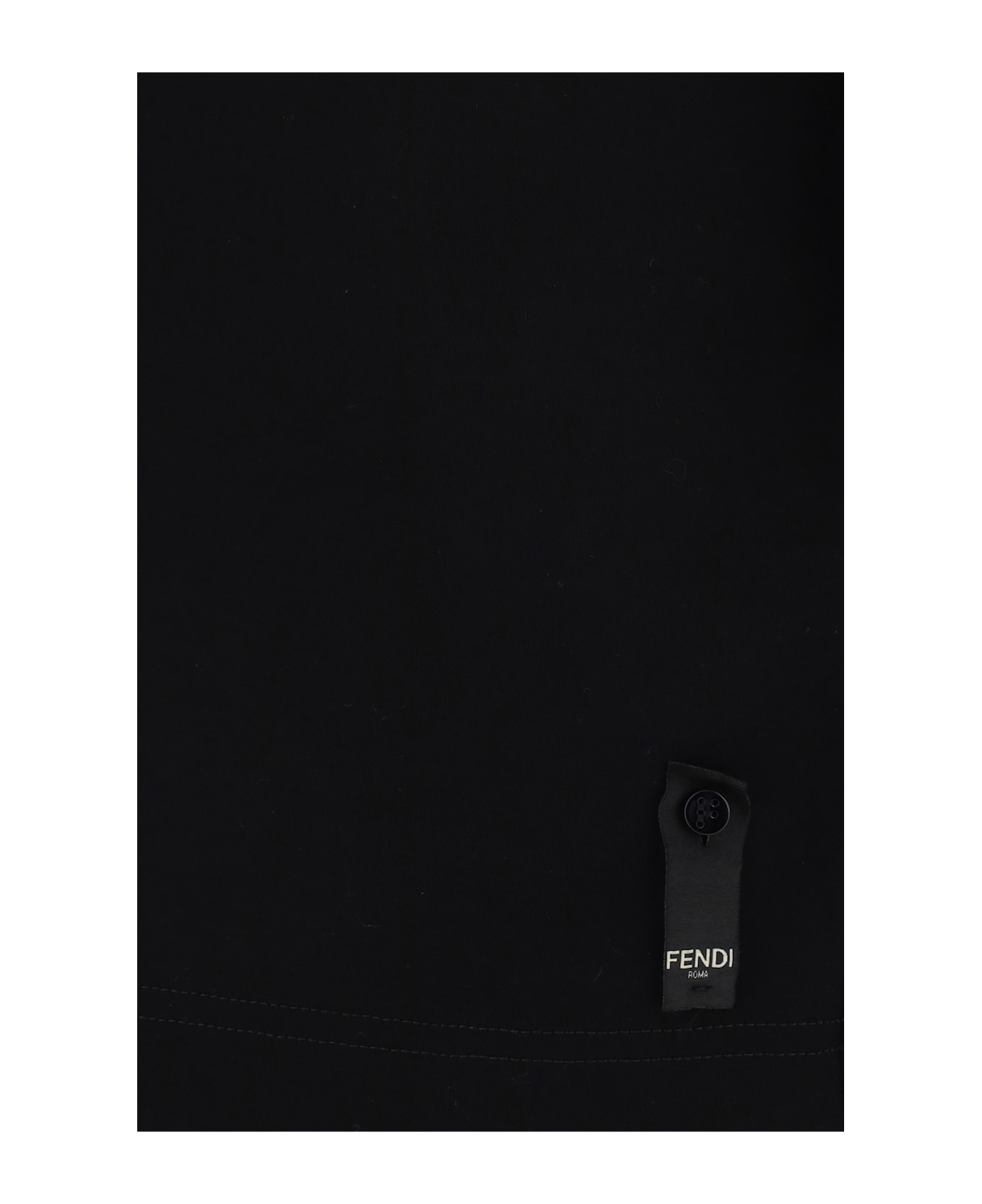 Fendi T-shirt With Pocket - BLACK