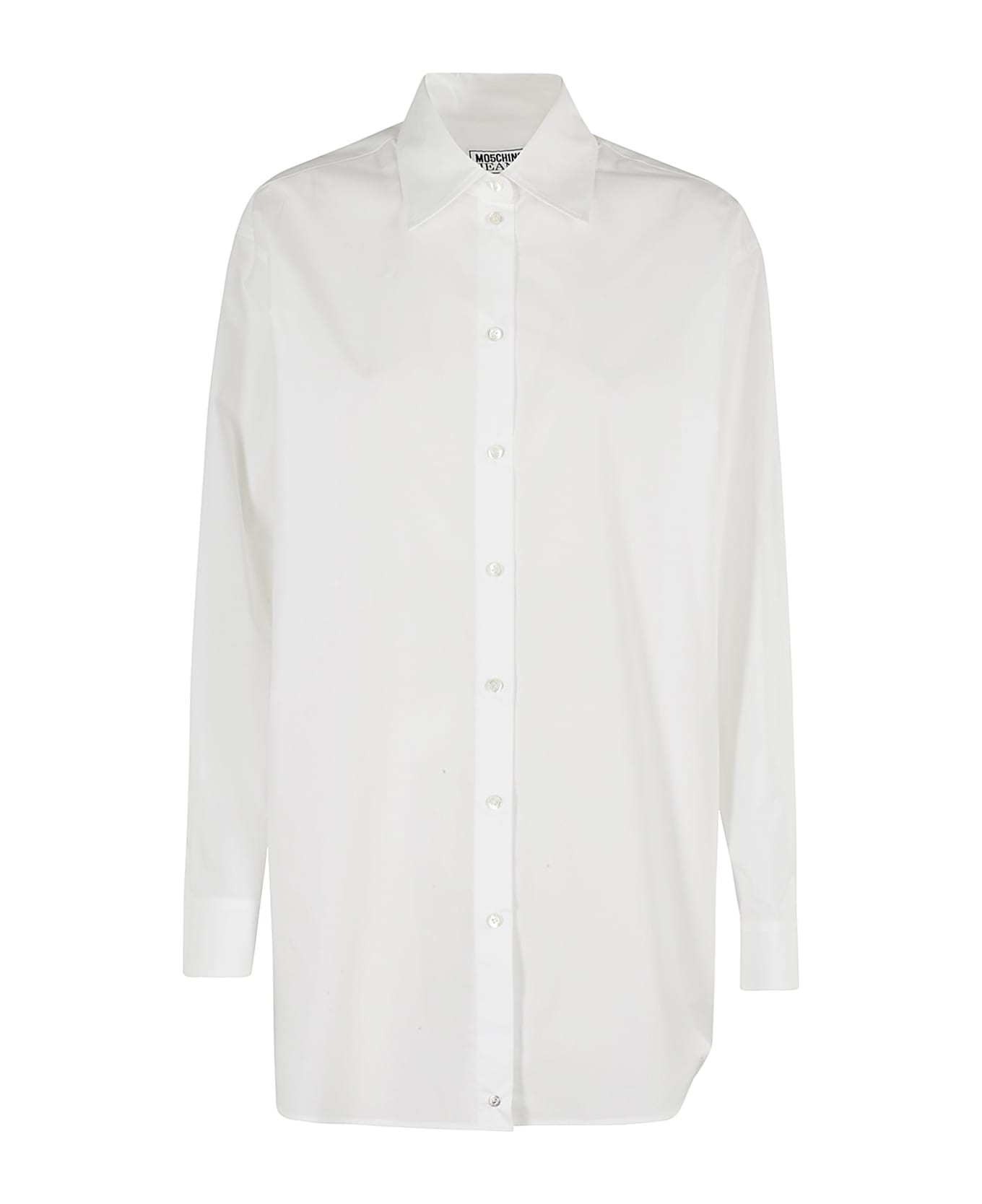 M05CH1N0 Jeans Camicia Popeline - Bianco