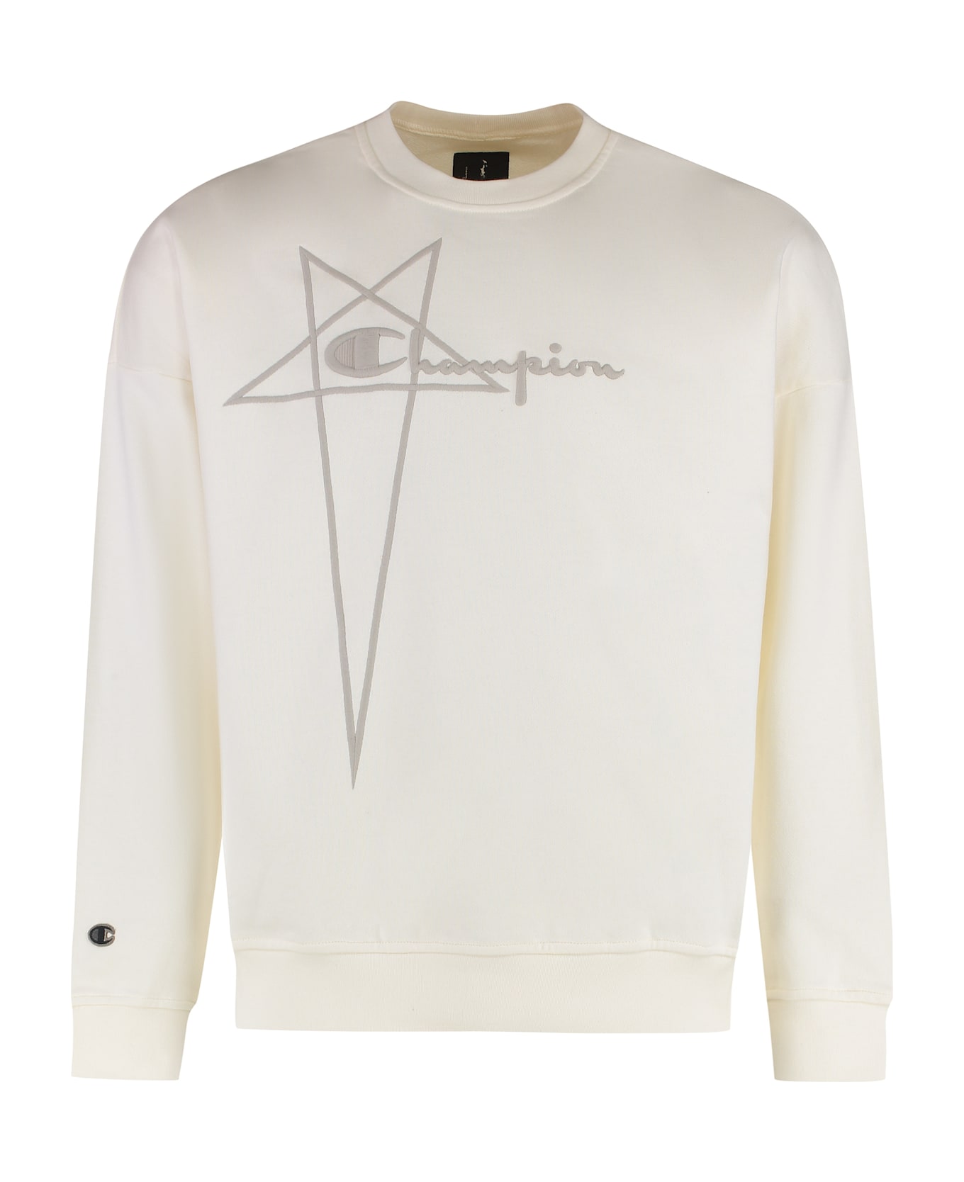 Rick Owens X Champion - Cotton Crew-neck Sweatshirt - panna