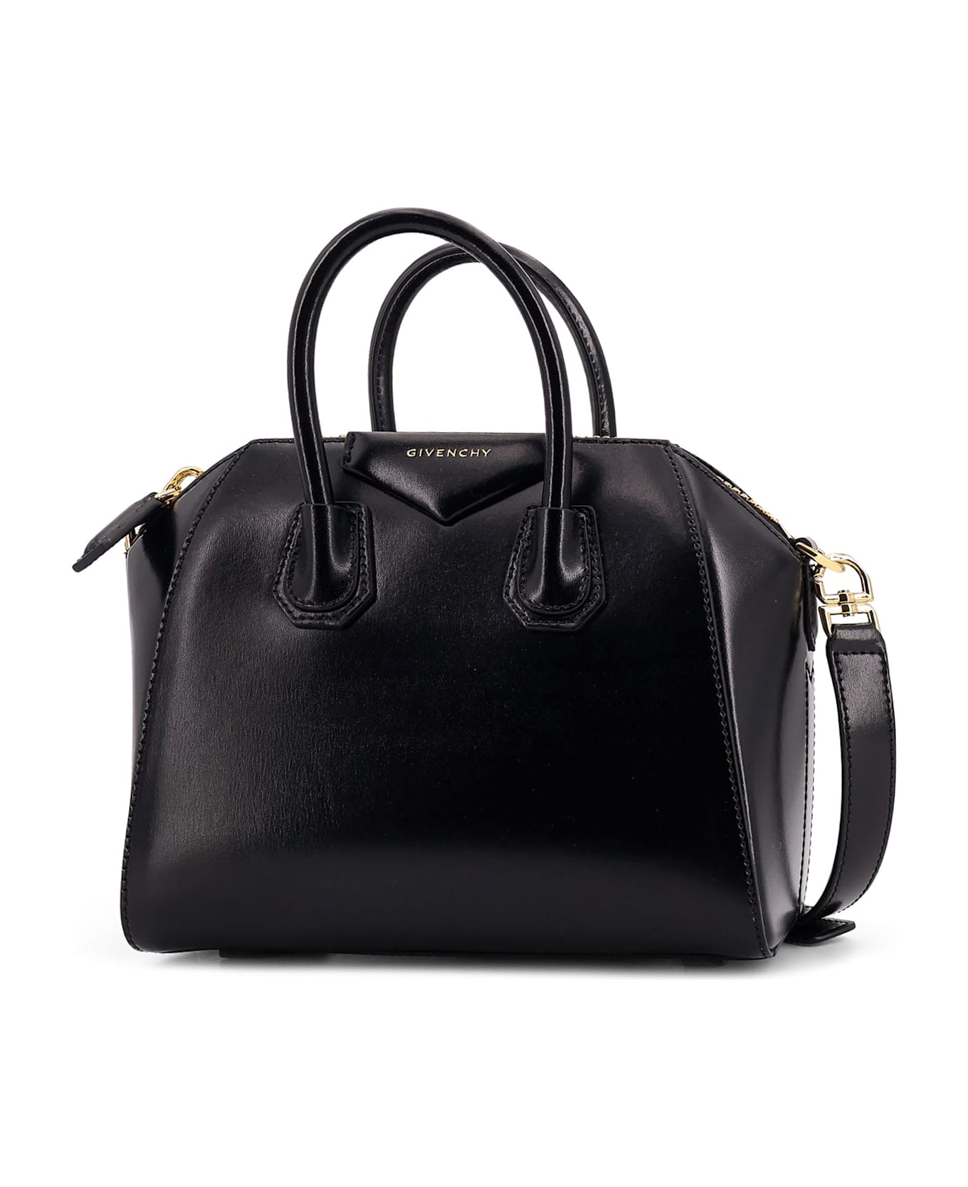 Givenchy Antigona Mini Leather Shoulder Bag - Black
