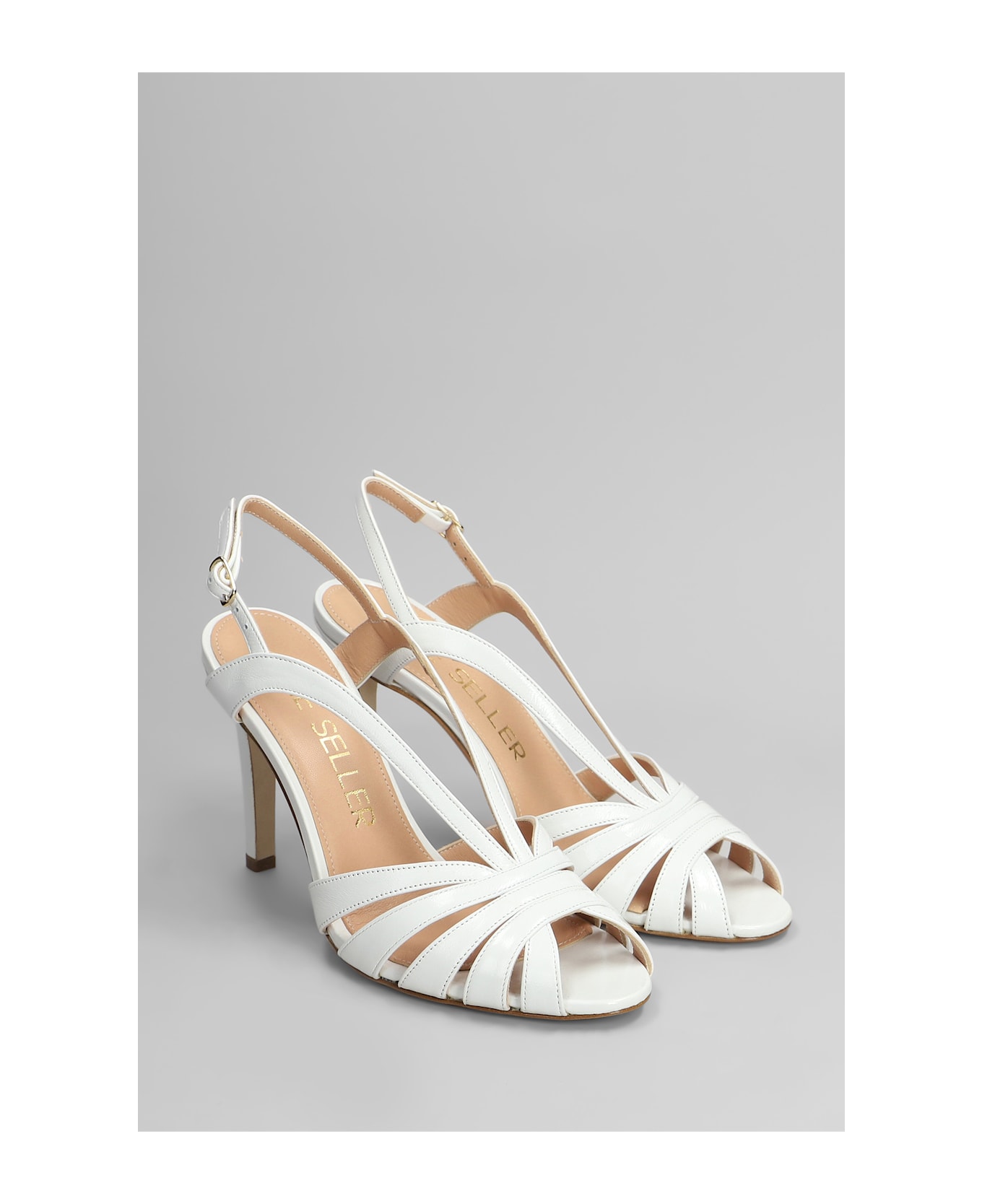 The Seller Sandals In White Leather - white