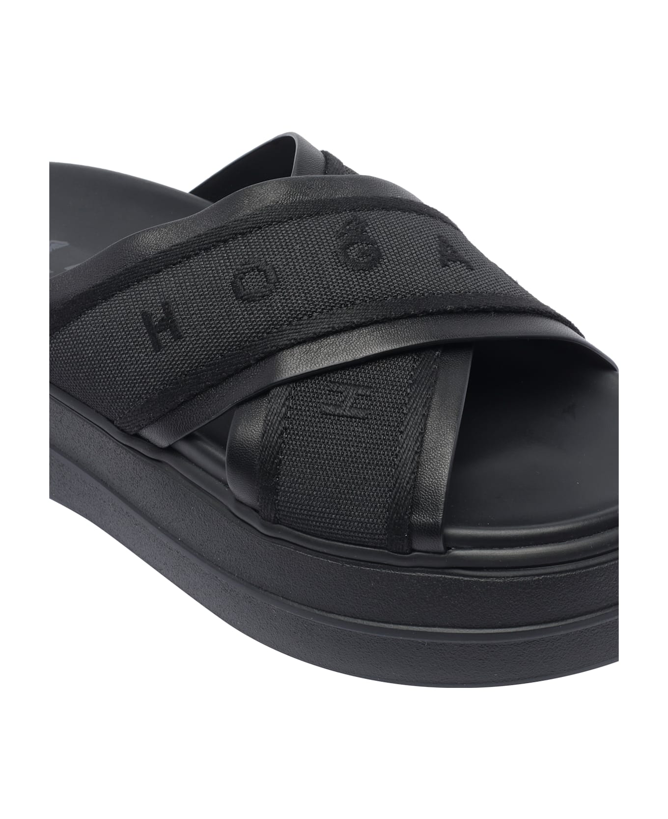 Hogan Skyscraper Sandals - Black