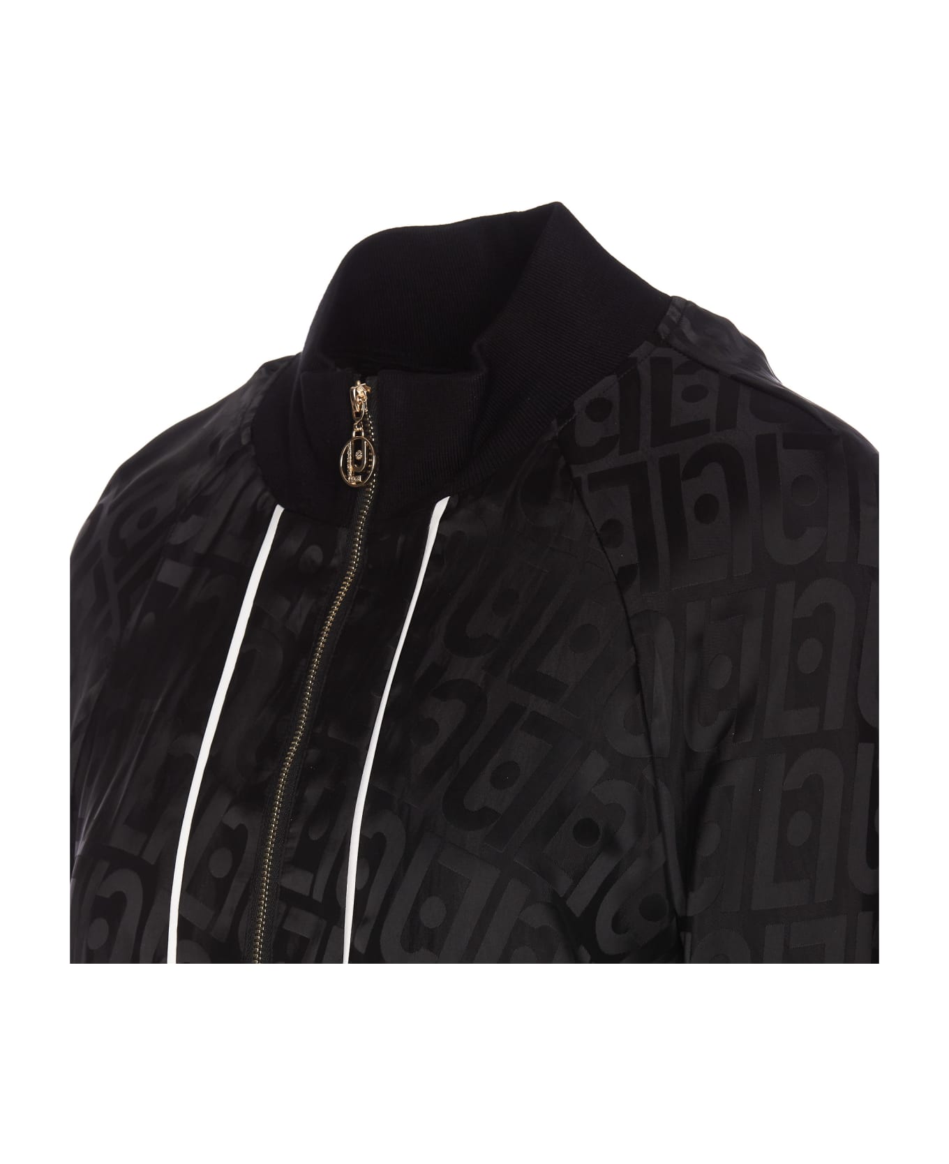 Liu-Jo Logo Zip Jacket - Black ジャケット