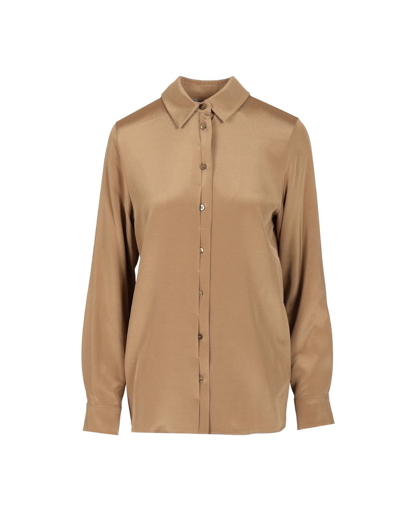 Max Mara Stretch Silk Cady Shirt - Nero