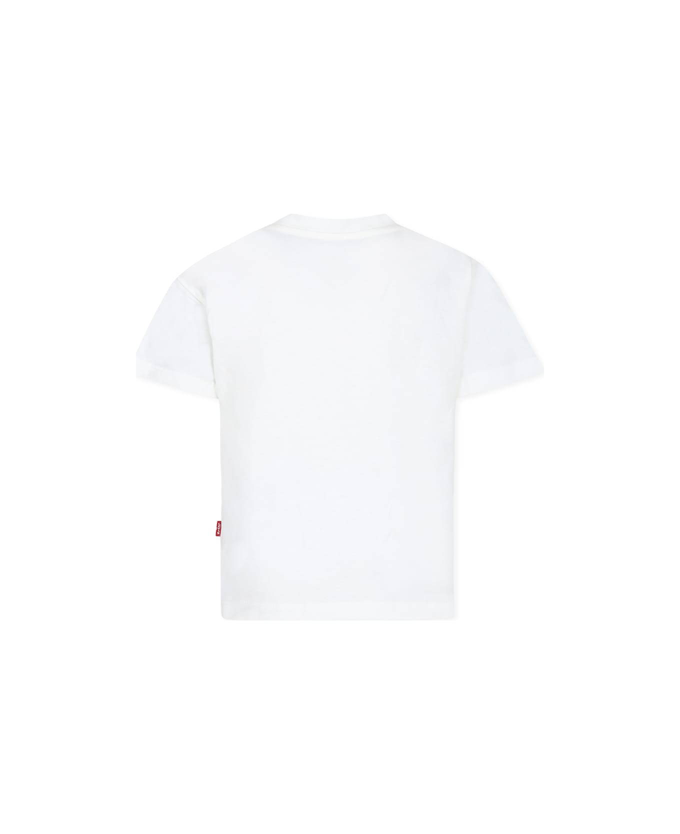 Levi
s Ivory T-shirt For Girl With Logo - Ivory