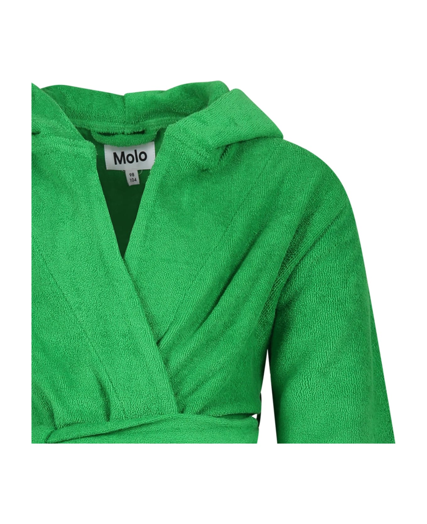 Molo Green Dressing Gown For Kids - Green