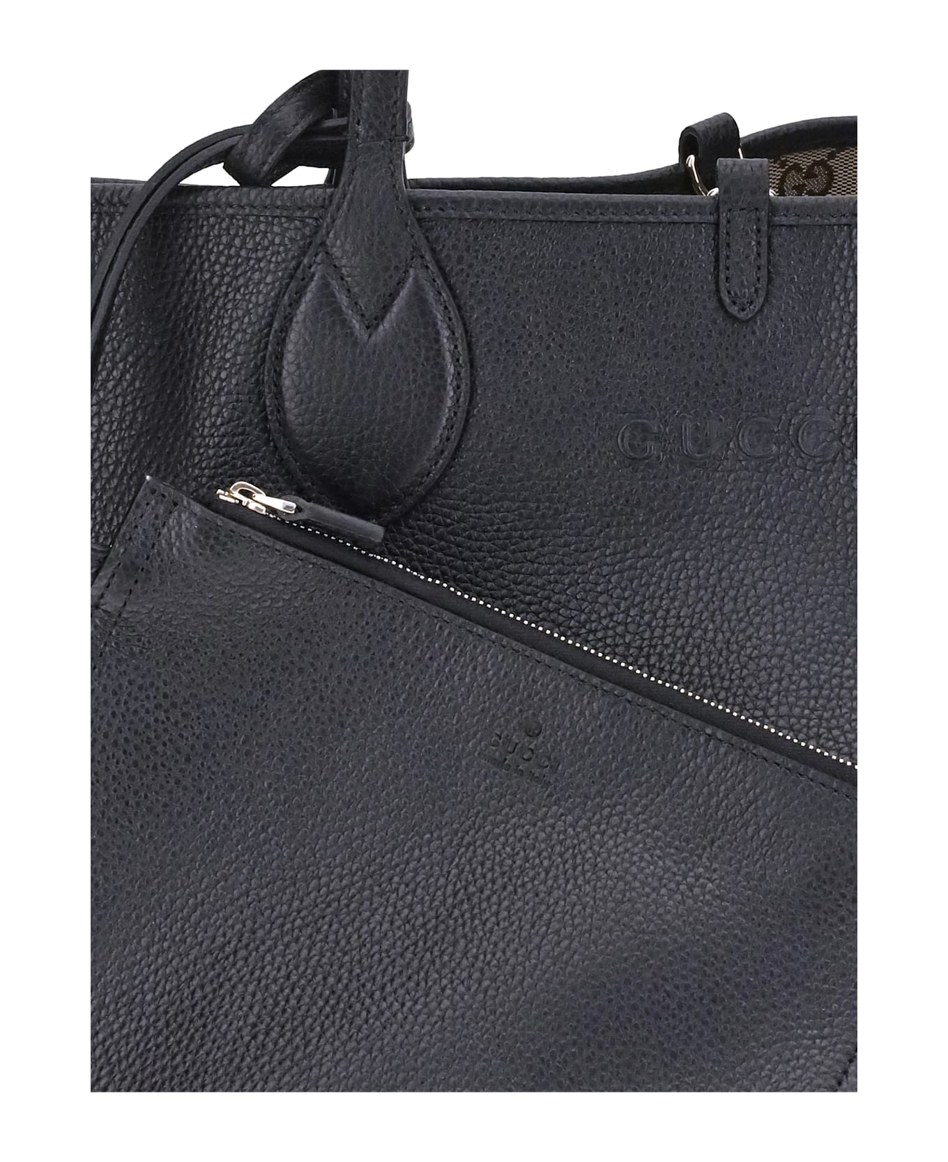 Gucci Totissima Tote Bag - Black Beige Ebony
