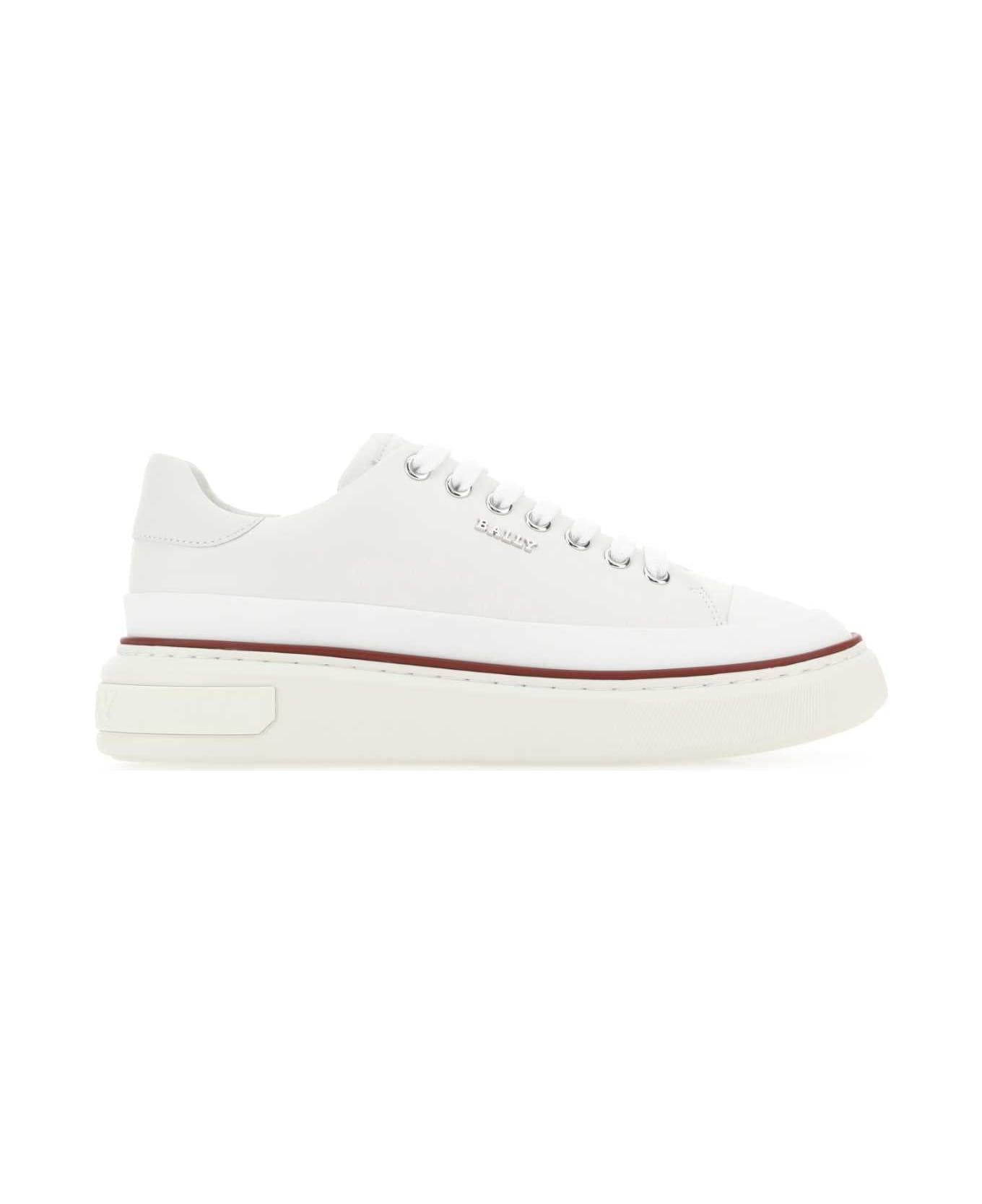 Bally Ivory Leather Maily Sneakers - White