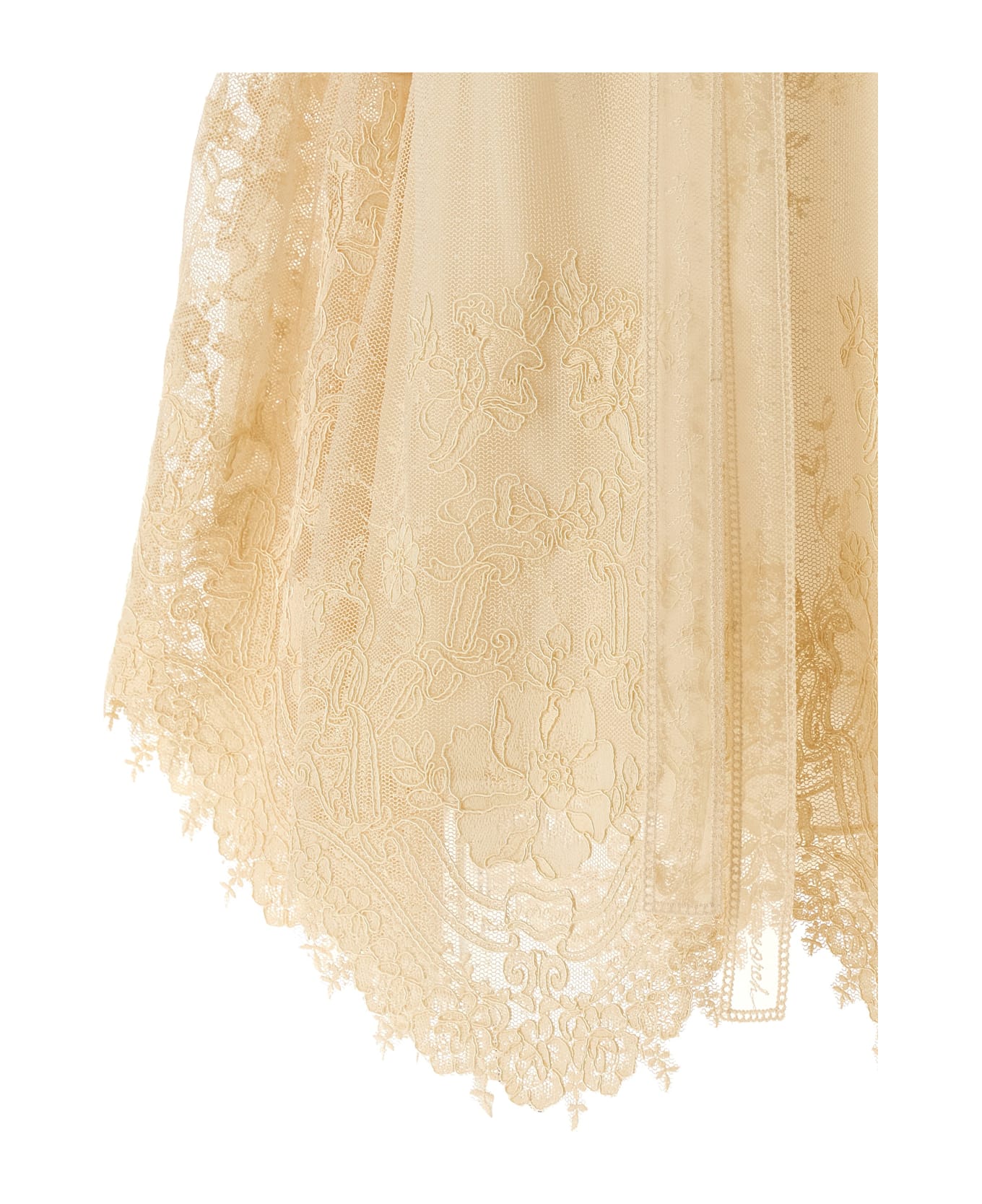 Zimmermann 
hypnotic Tiered Lace
 Blouse - Beige