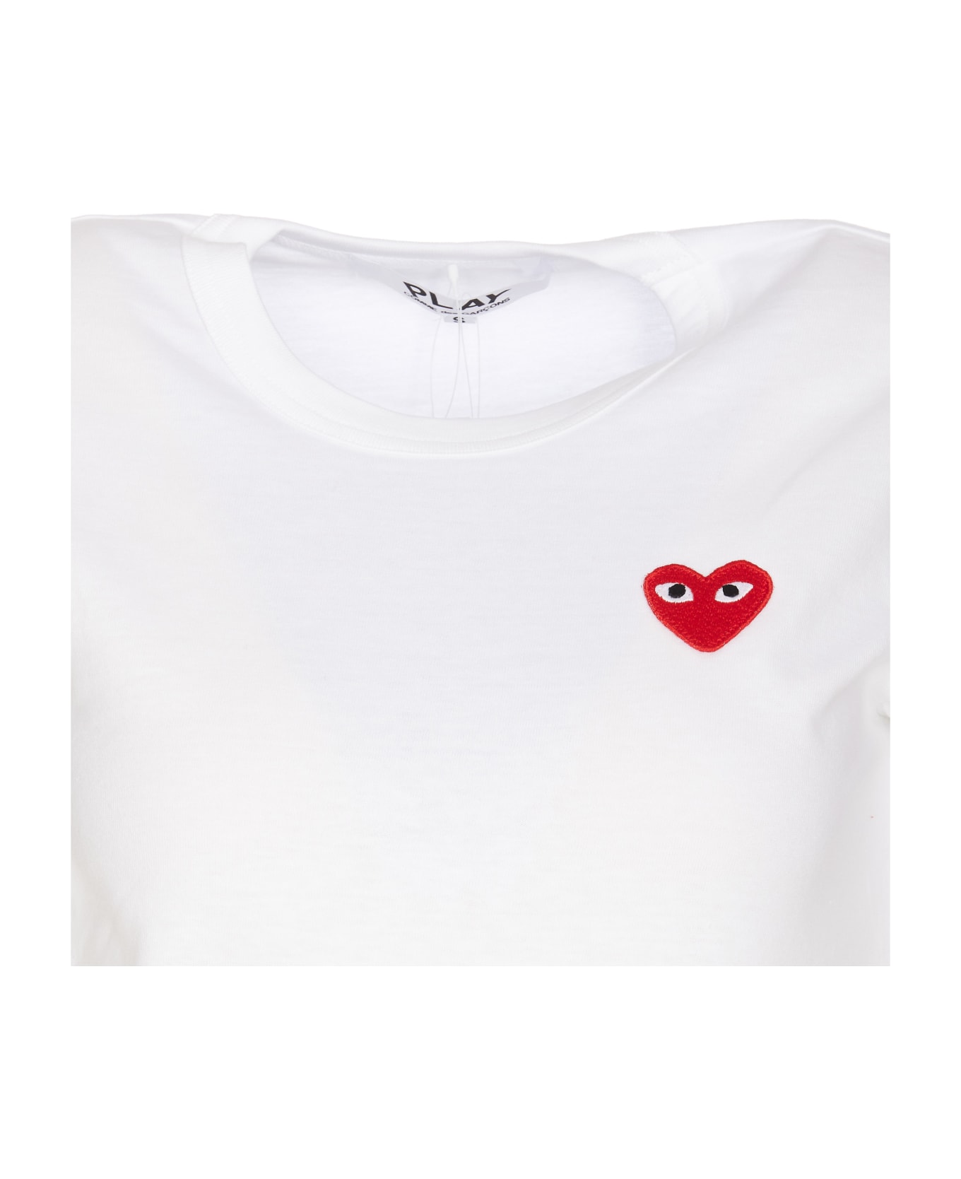 Comme des Garçons Heart Logo T-shirt - White Tシャツ