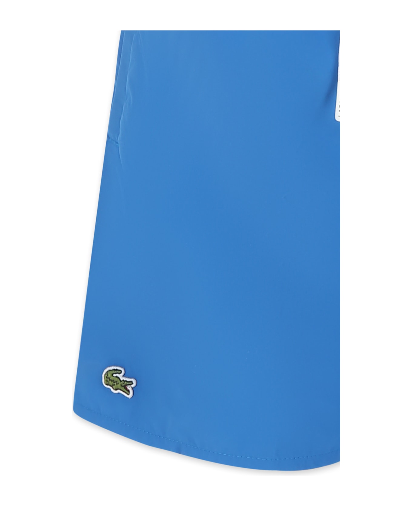Lacoste Blue Swim Shorts For Boy With Crocodile - Light Blue