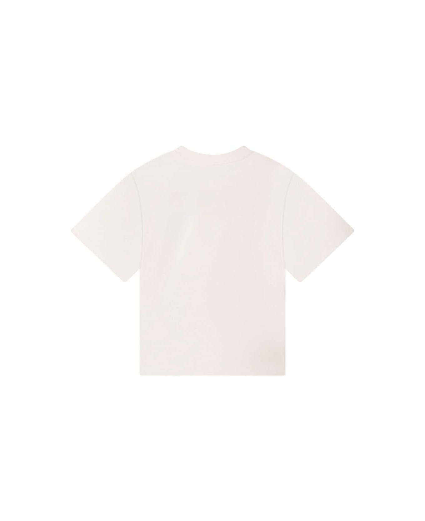 Kenzo Kids Kenzo T-shirt Bianca In Jersey Di Cotone Bambino - Bianco Tシャツ＆ポロシャツ